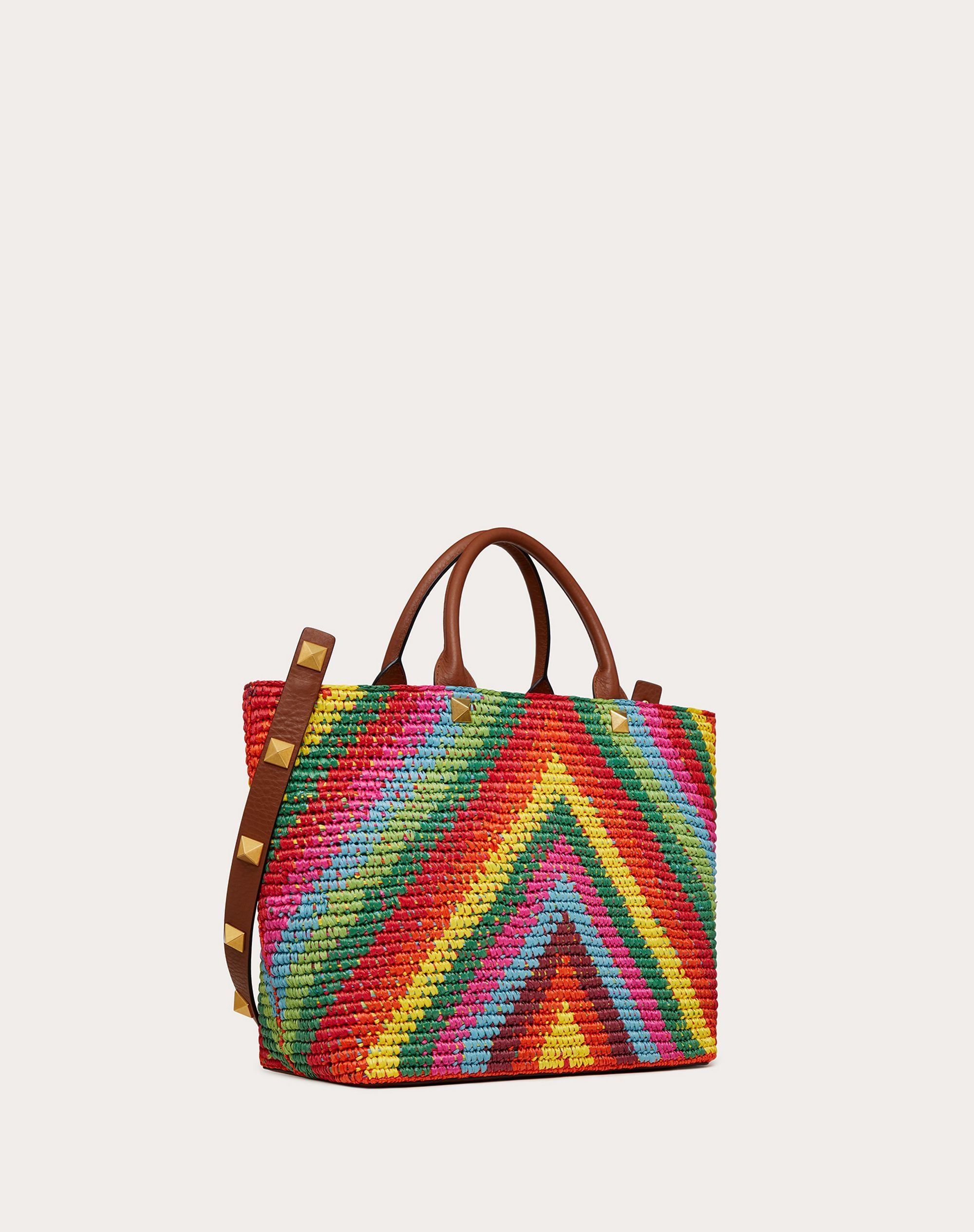 SUMMER TOTE IN MULTICOLORED RAFFIA - 2