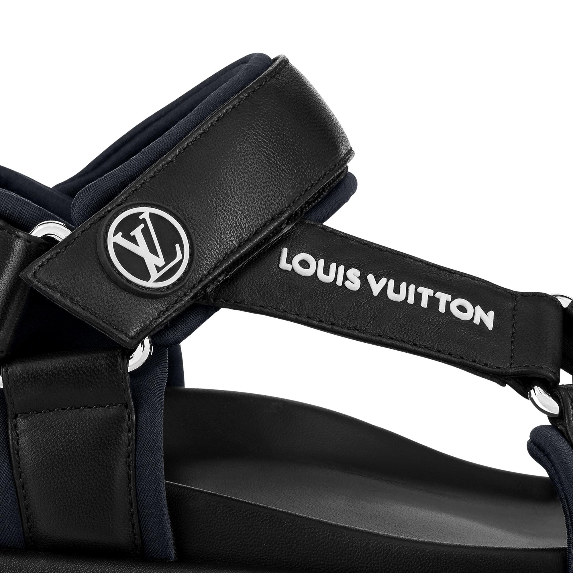 Louis Vuitton 1AACHD Pool Pillow Flat Comfort Sandal , Silver, 34