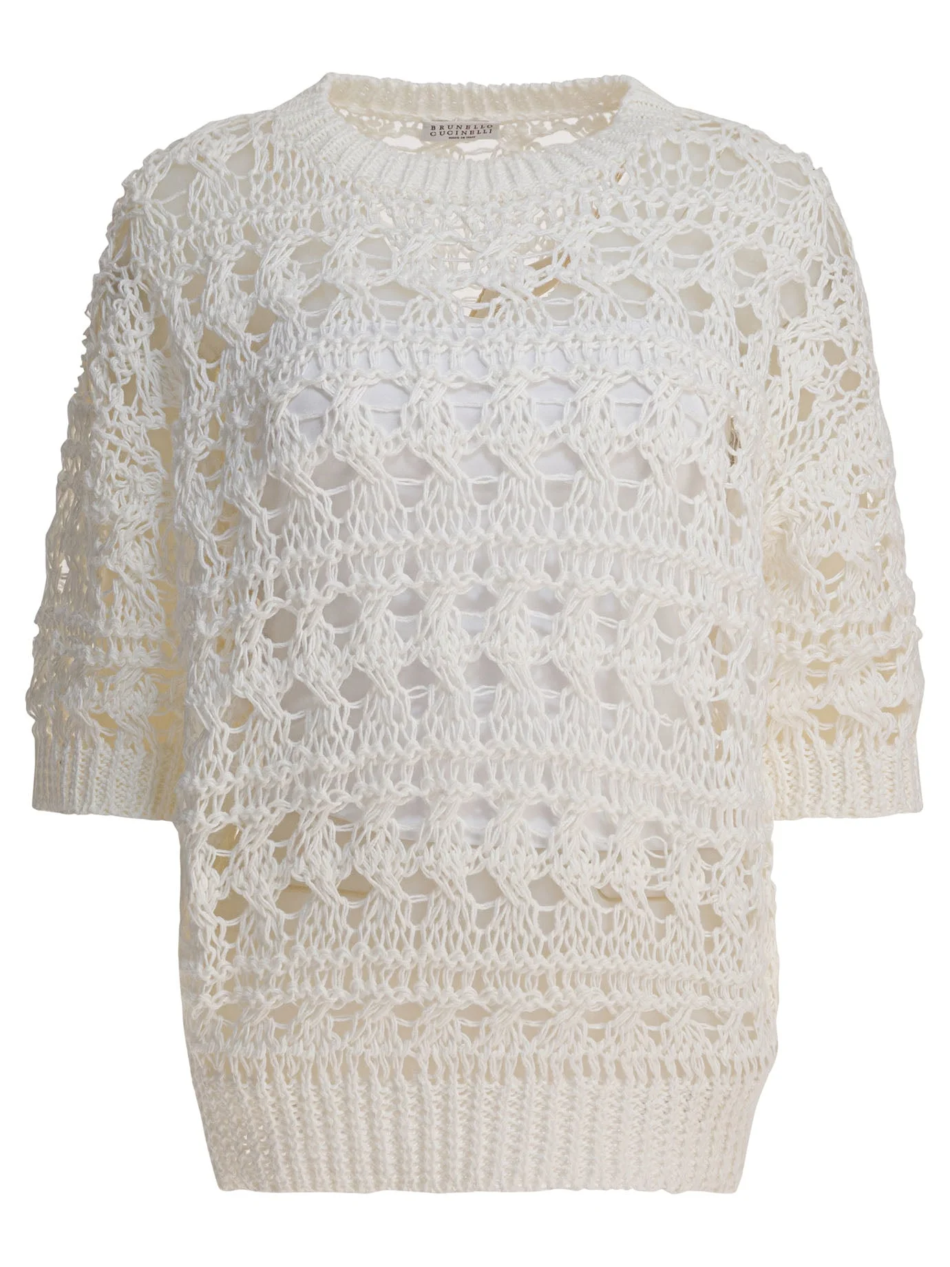 Brunello Cucinelli Sweater "textured Net" - 1