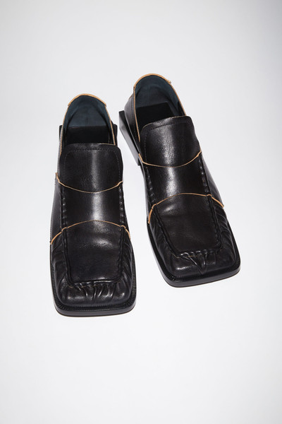 Acne Studios Square Toe Loafers - Black outlook