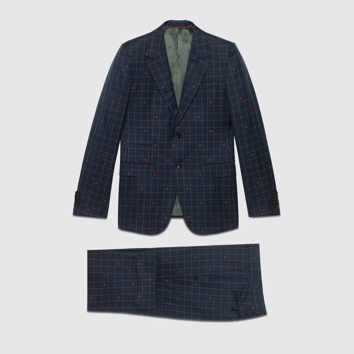 New Marseille bees wool check suit - 1