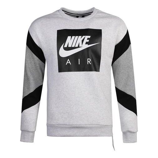 Nike Air Crew Flc Round Neck Colorblock Pullover light grey 928636-051 - 1
