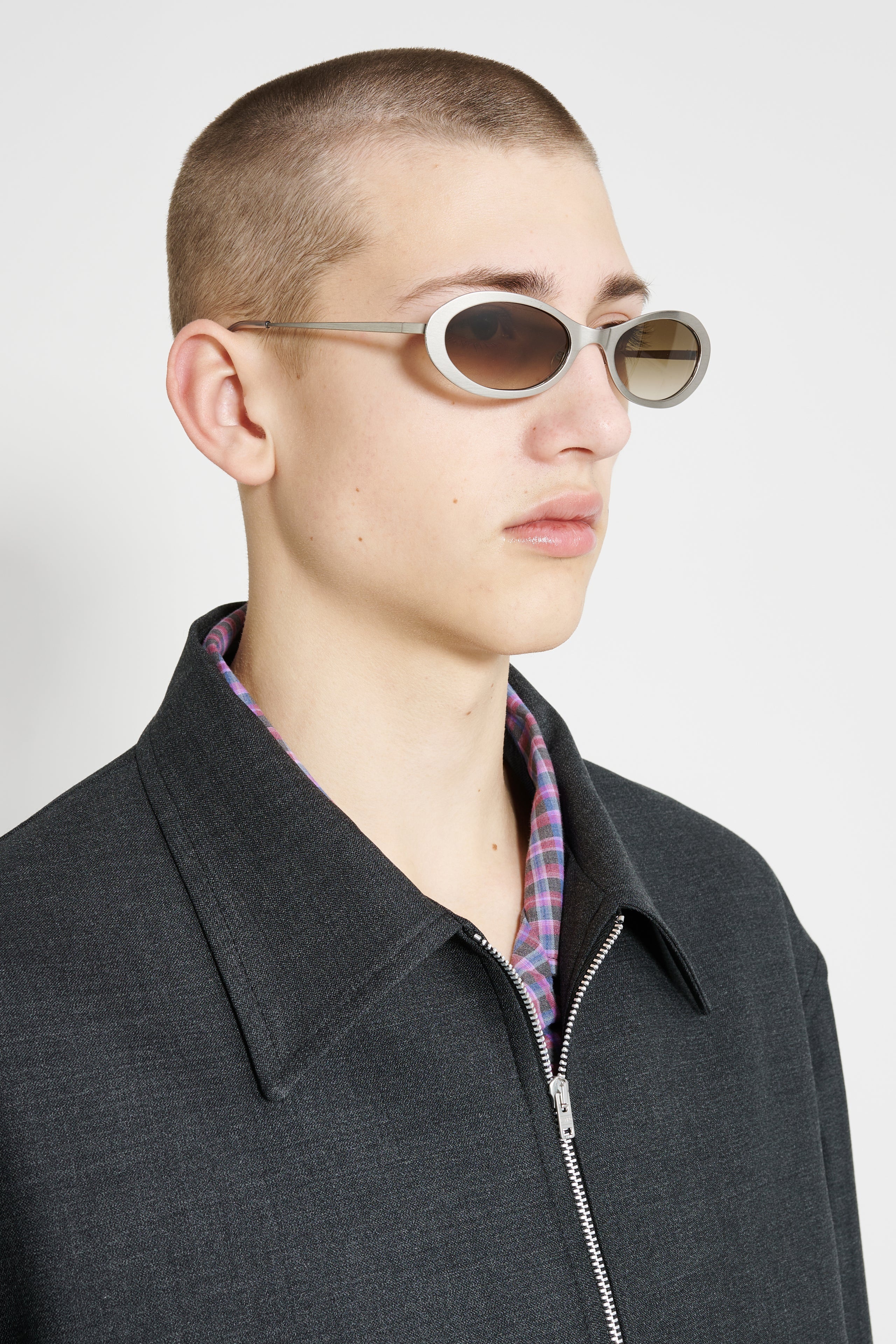 OUR LEGACY TAD SUNGLASSES IT BUBBLE STEEL - 4