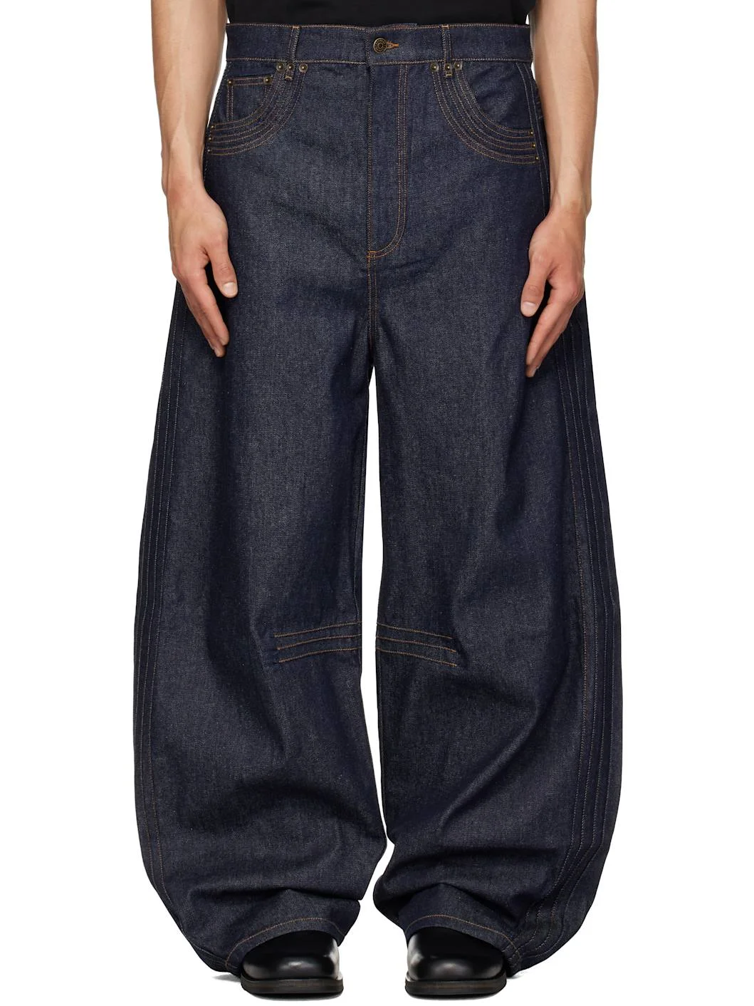 Blue Overscaled Jeans - 1