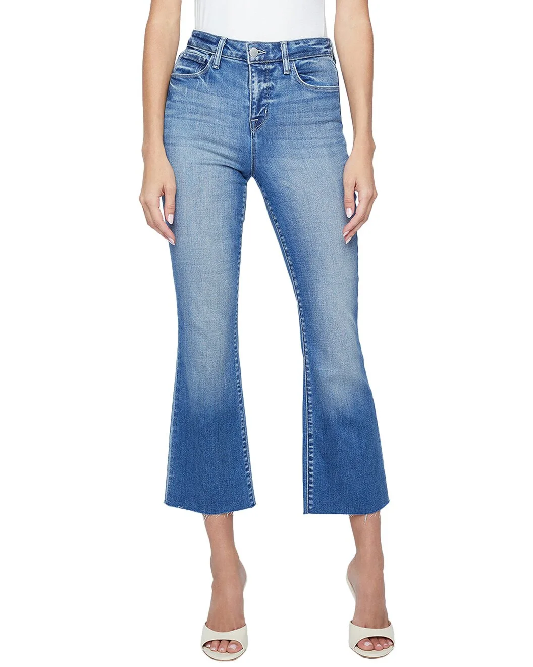 L’AGENCE Kendra High Rise Crop Flare Jean - 1