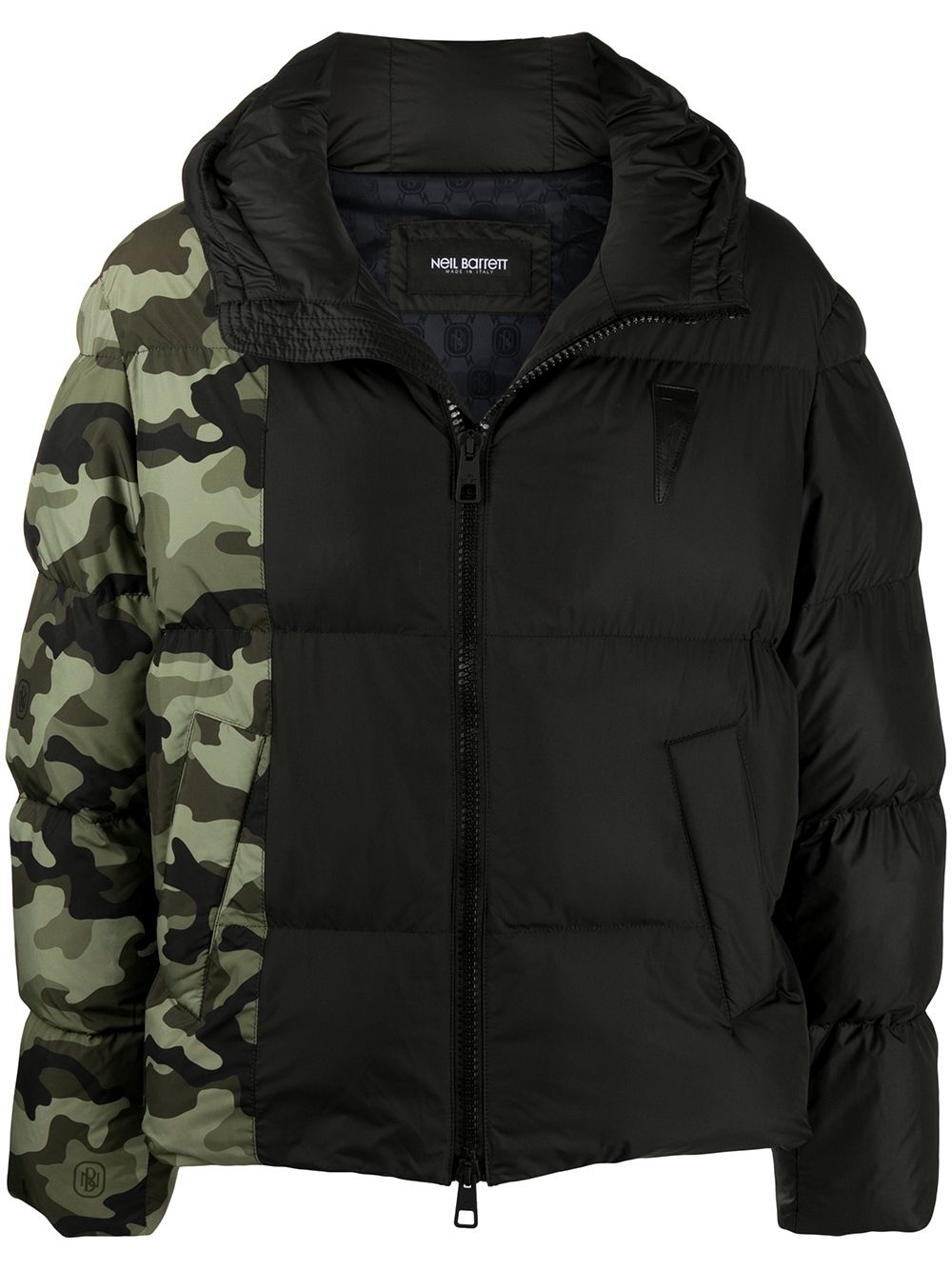 camouflage-print puffer jacket - 1