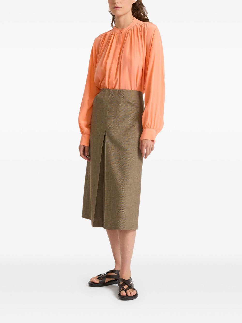 wool split skirt - 2