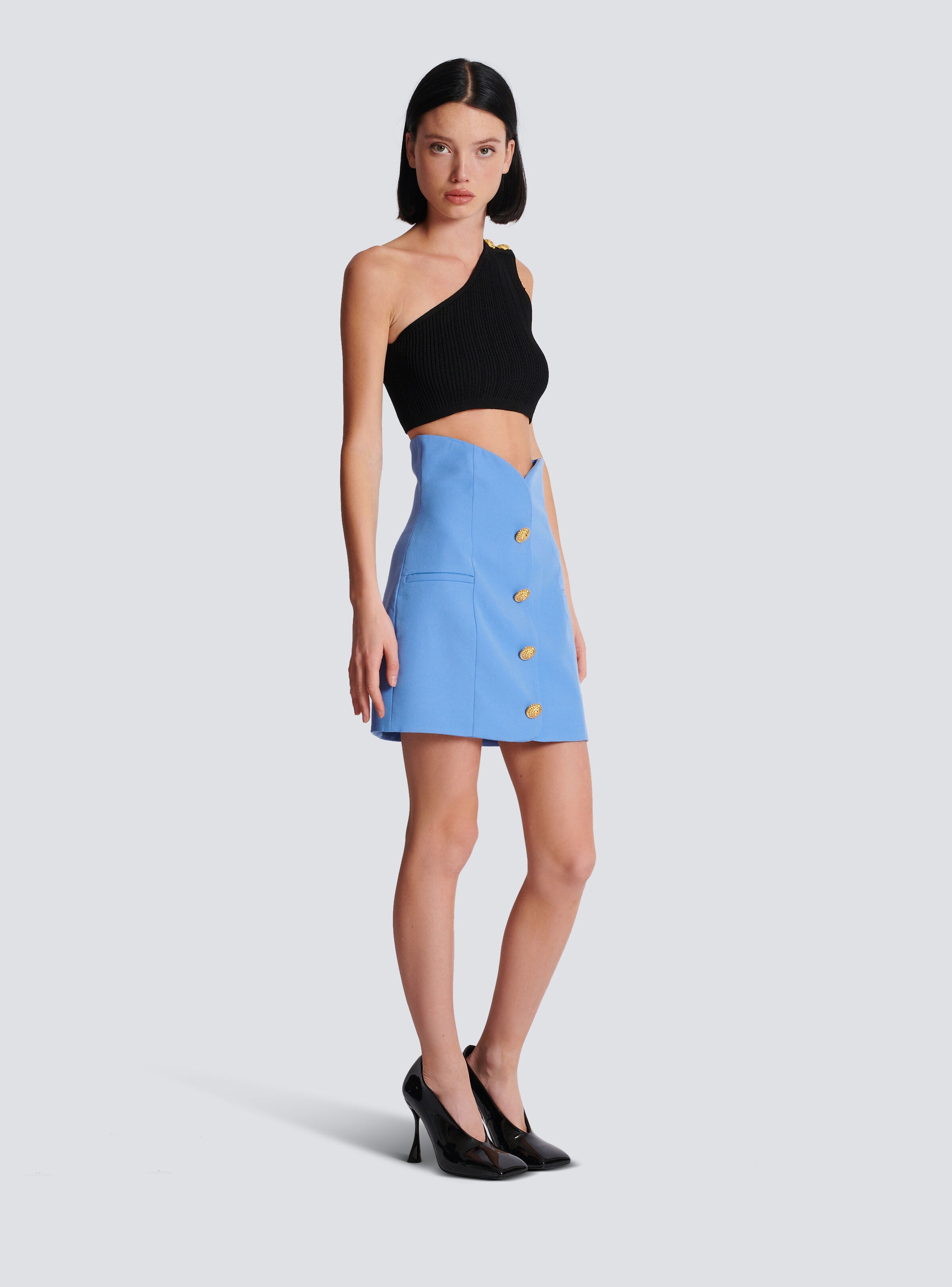 Buttoned tulip skirt - 3