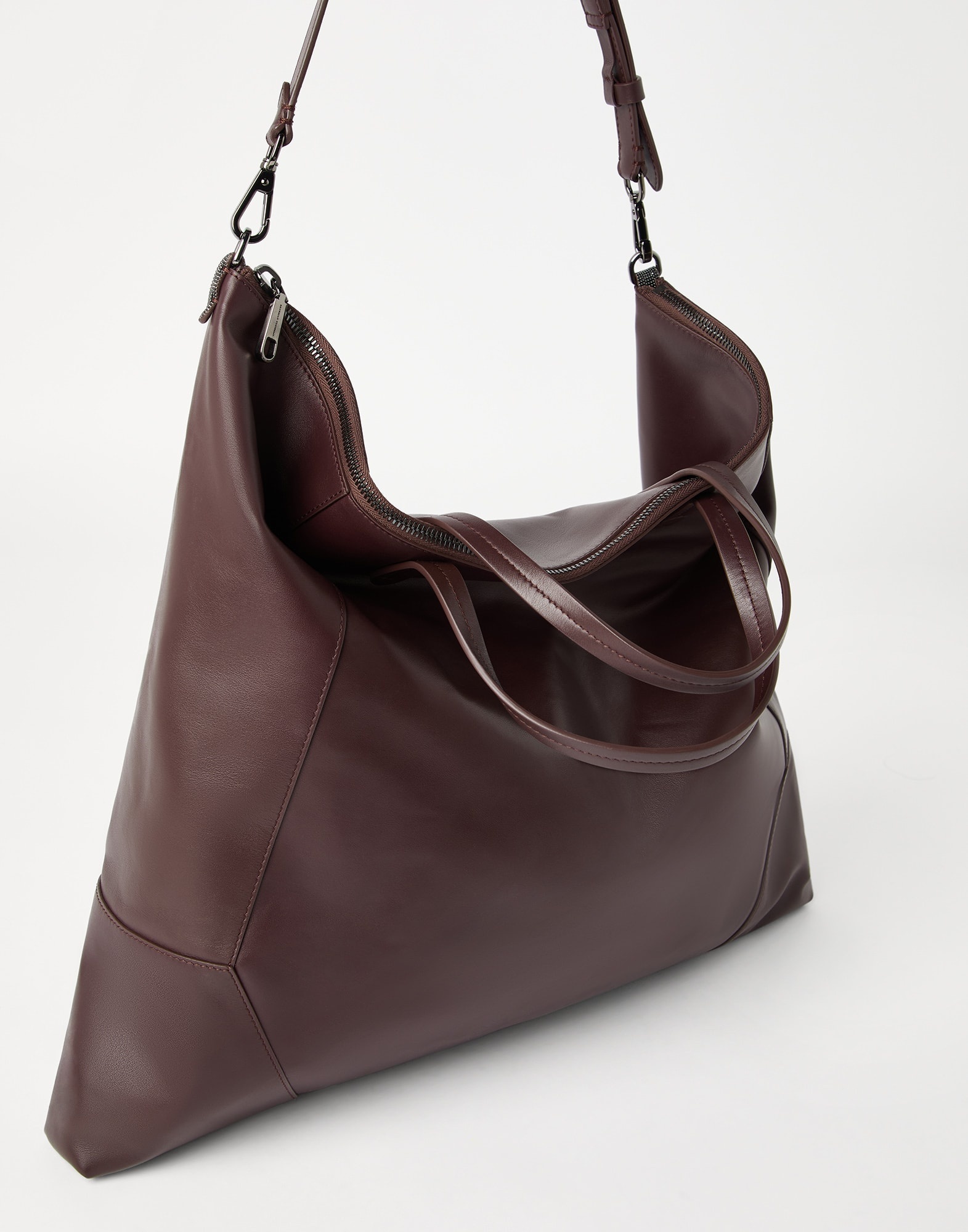 BC Duo large shopper bag in calfskin with monili - 3