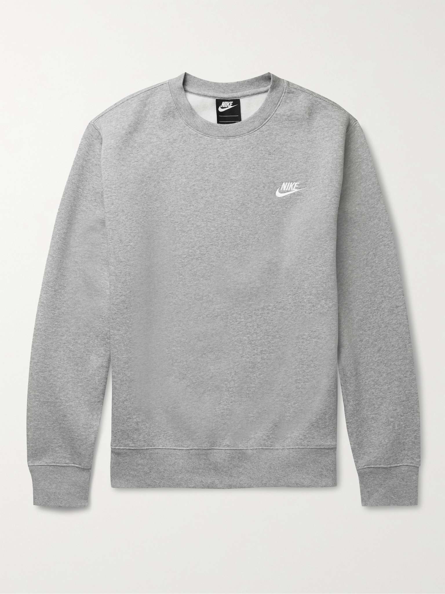 Logo-Embroidered Cotton-Blend Jersey Sweatshirt - 1