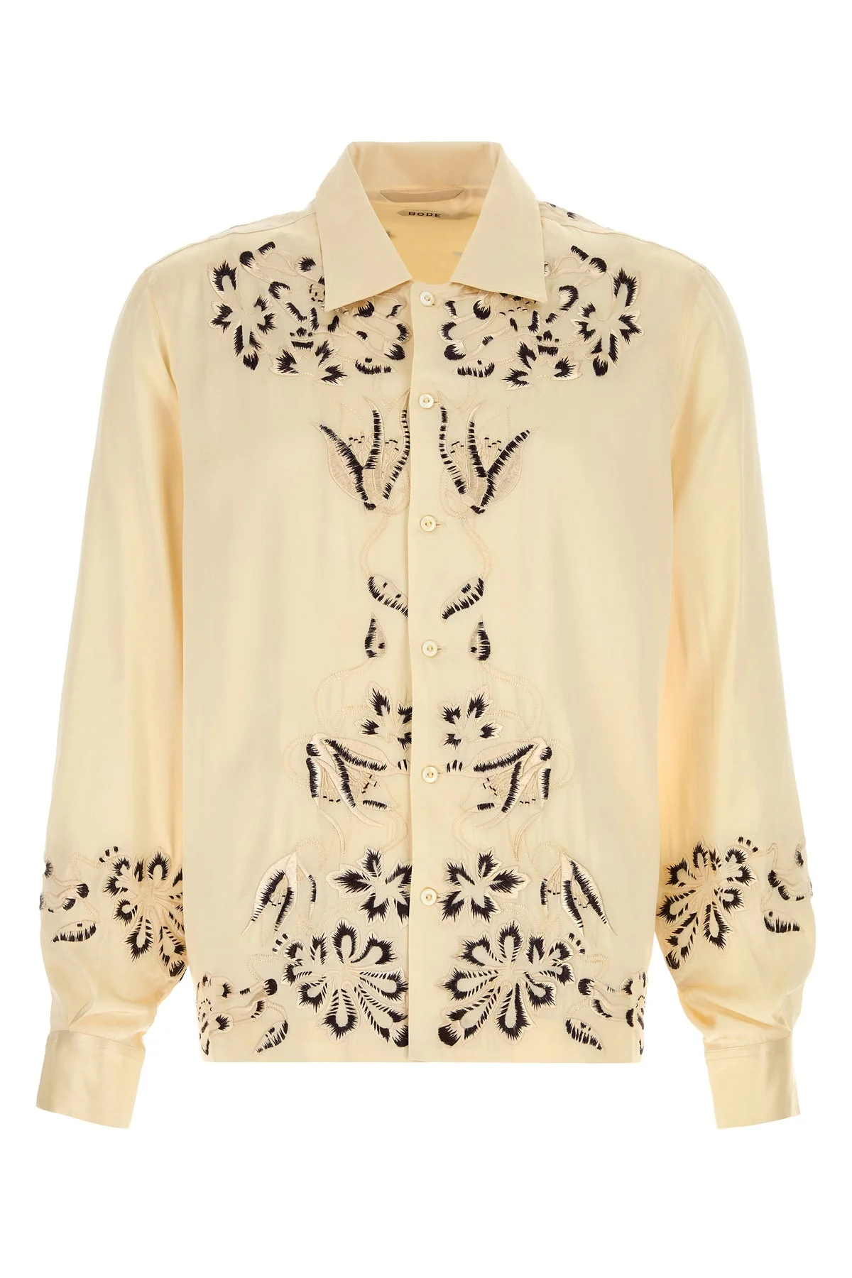 Cream satin Phantasm shirt - 1