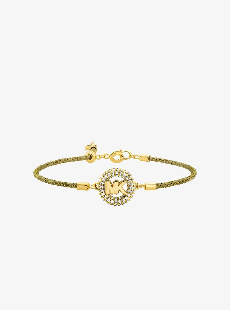 Pavé MK Pop Charm Cord Slider Bracelet - 1
