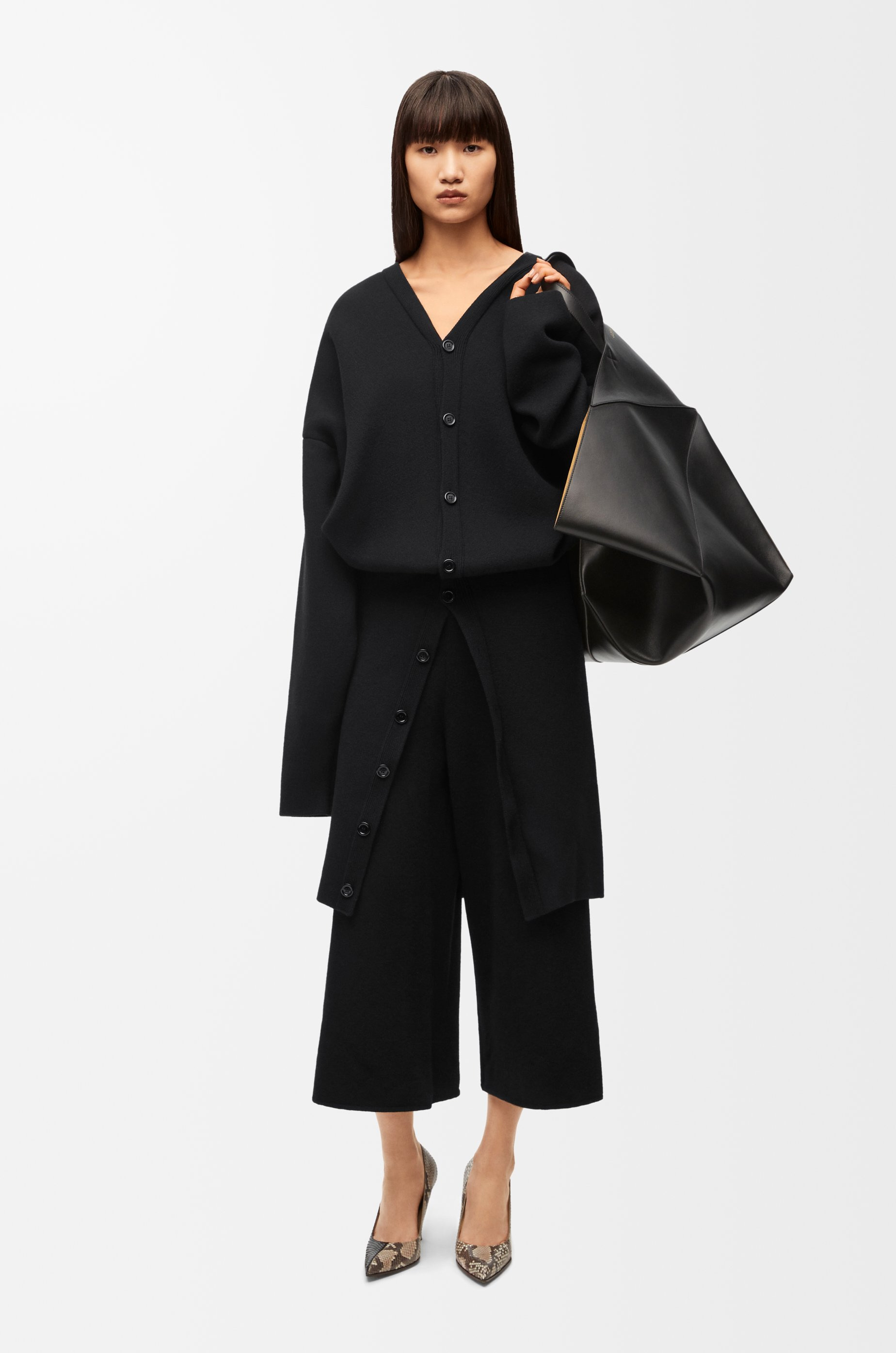 Draped coat in wool blend - 2