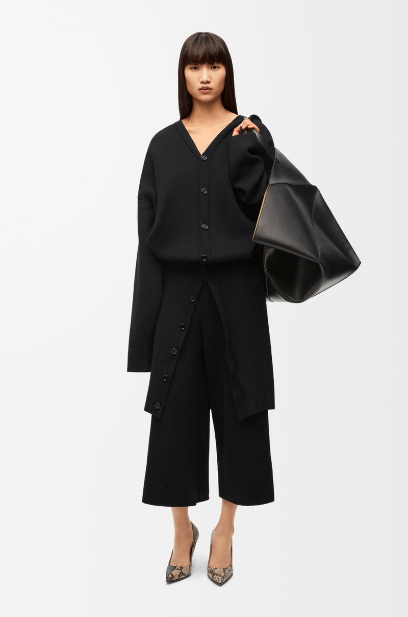 Loewe Draped coat in wool blend outlook