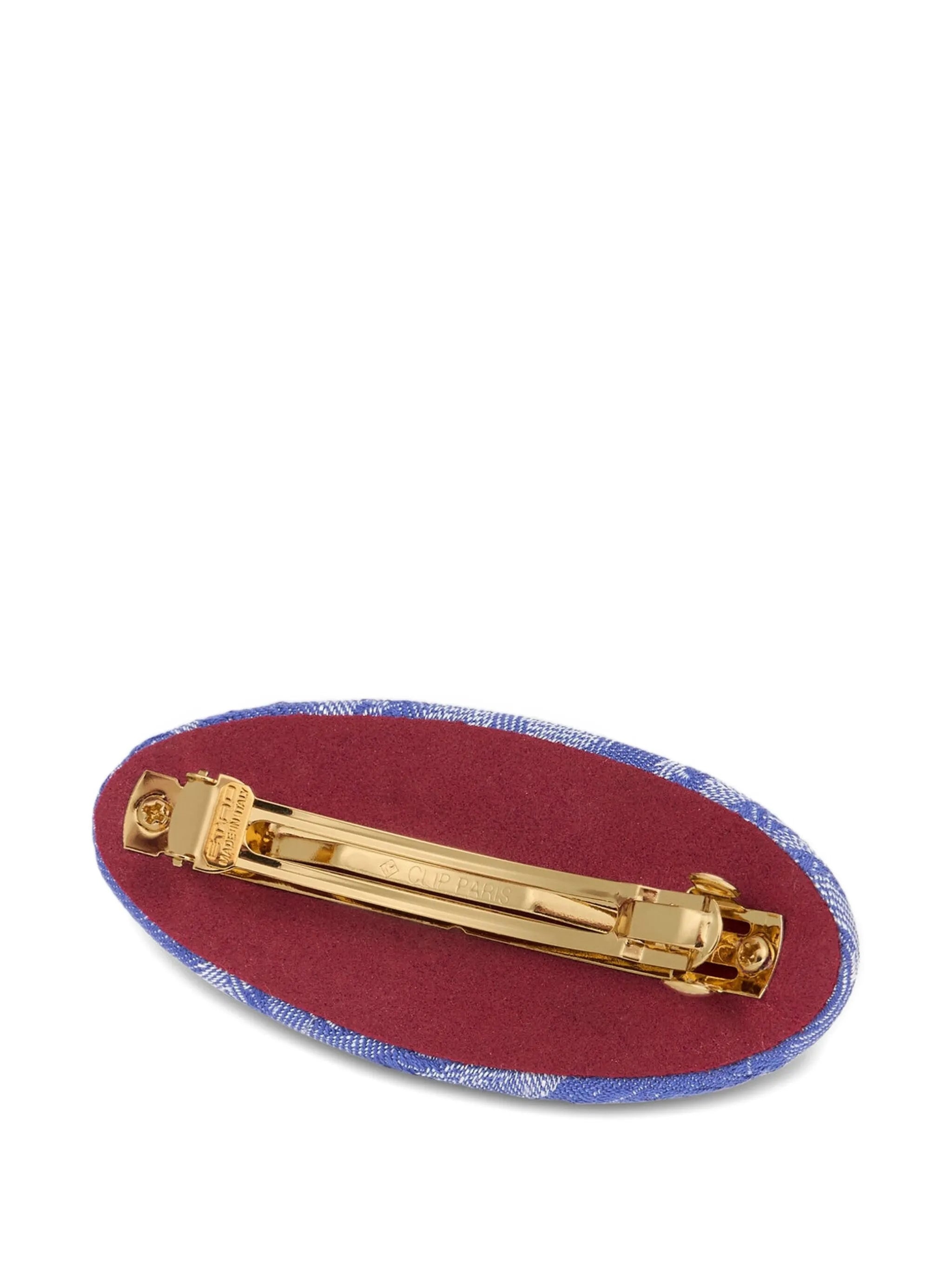 Jacquard Denim Hair Clip - 2
