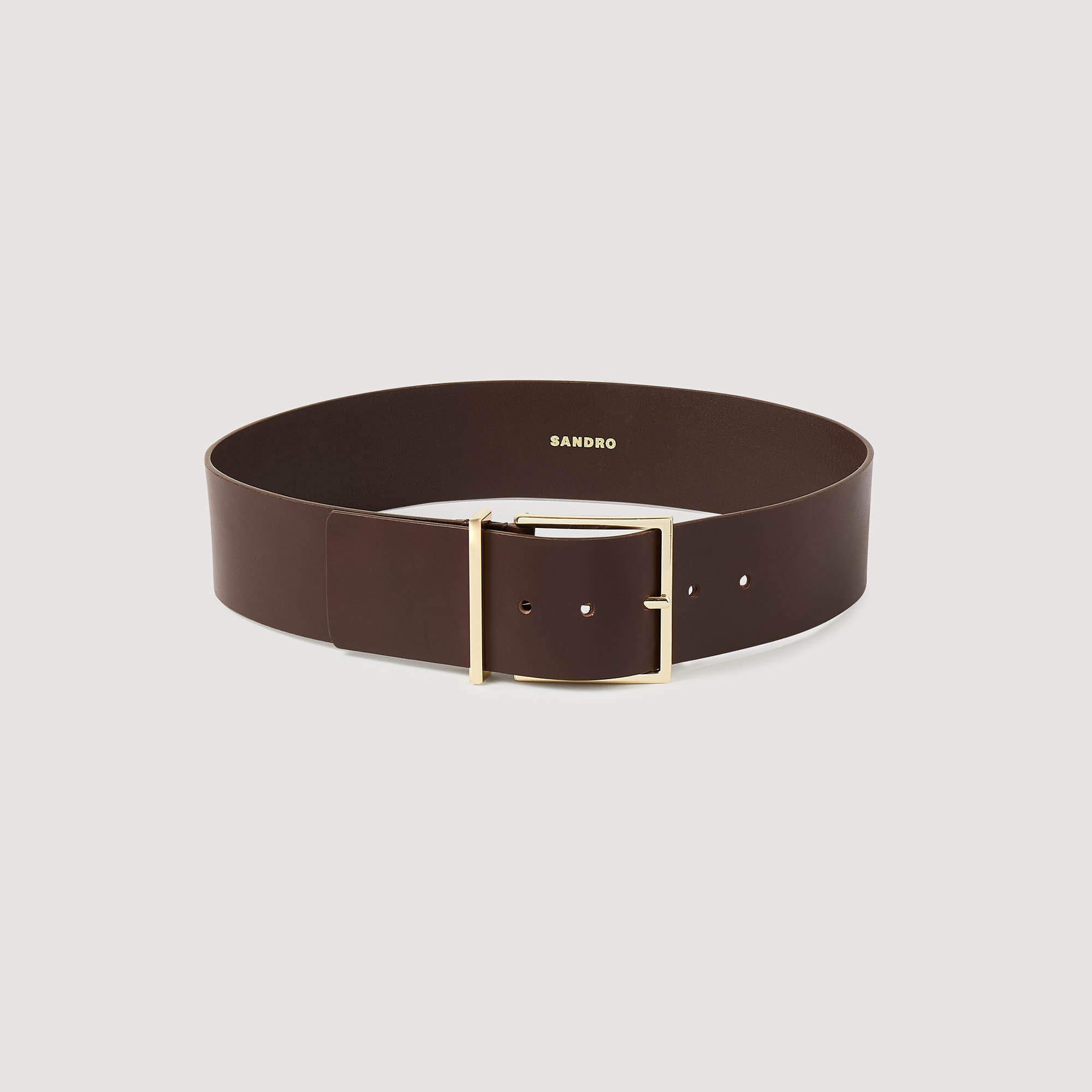WIDE LEATHER BELT - 2