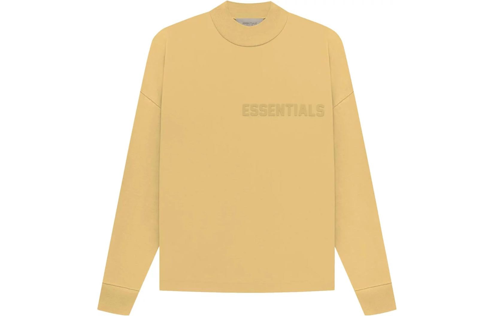 Fear of God Essentials SS23 Long Sleeve Logo Tee 'Light Tuscan' 125BT222012F - 2