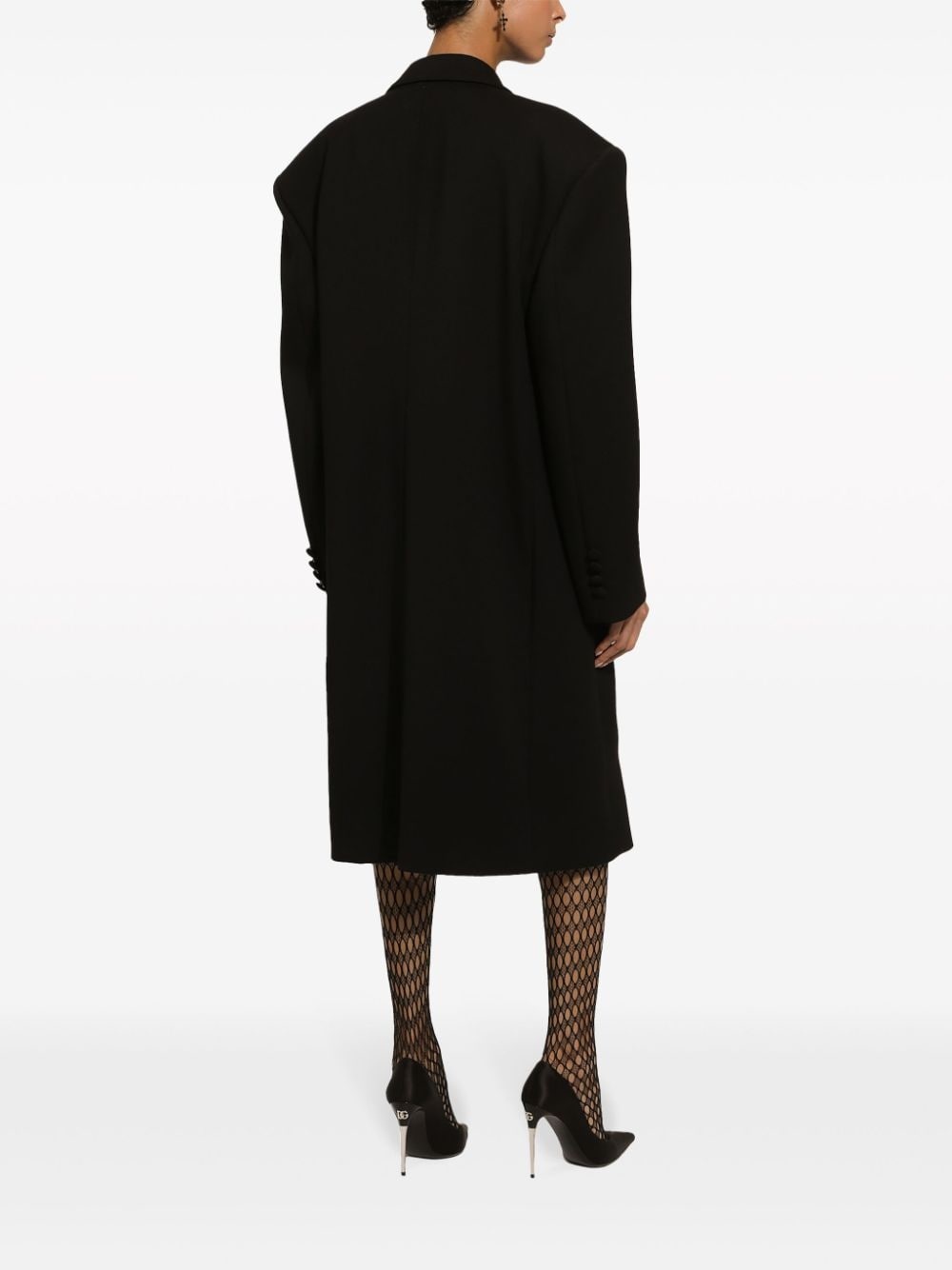 floral-appliquÃ© virgin wool coat - 3