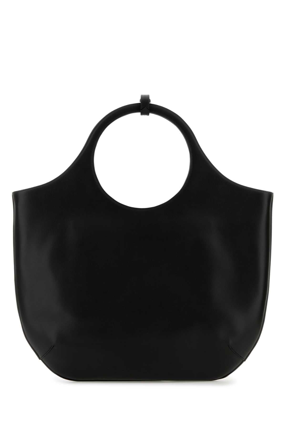 Courreges Women Black Leather Large Holy Handbag - 3