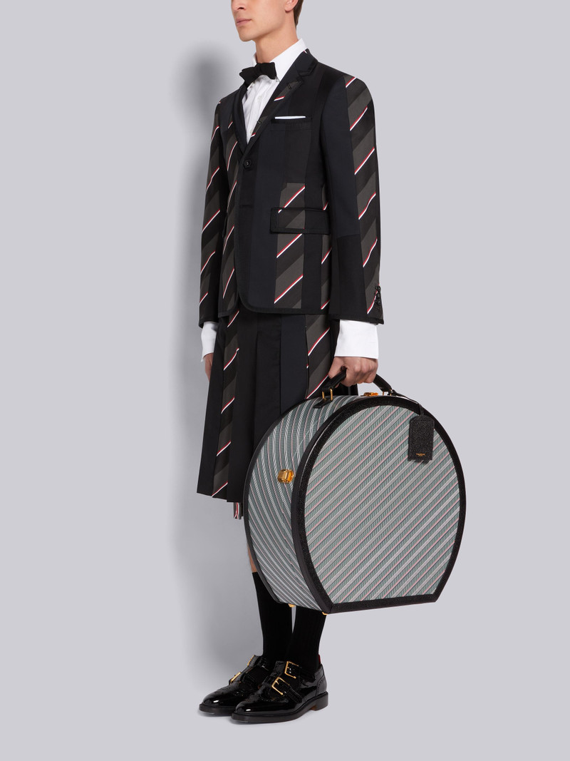 Medium Grey Monogram Coated Canvas Leather Frame Hat Box 6