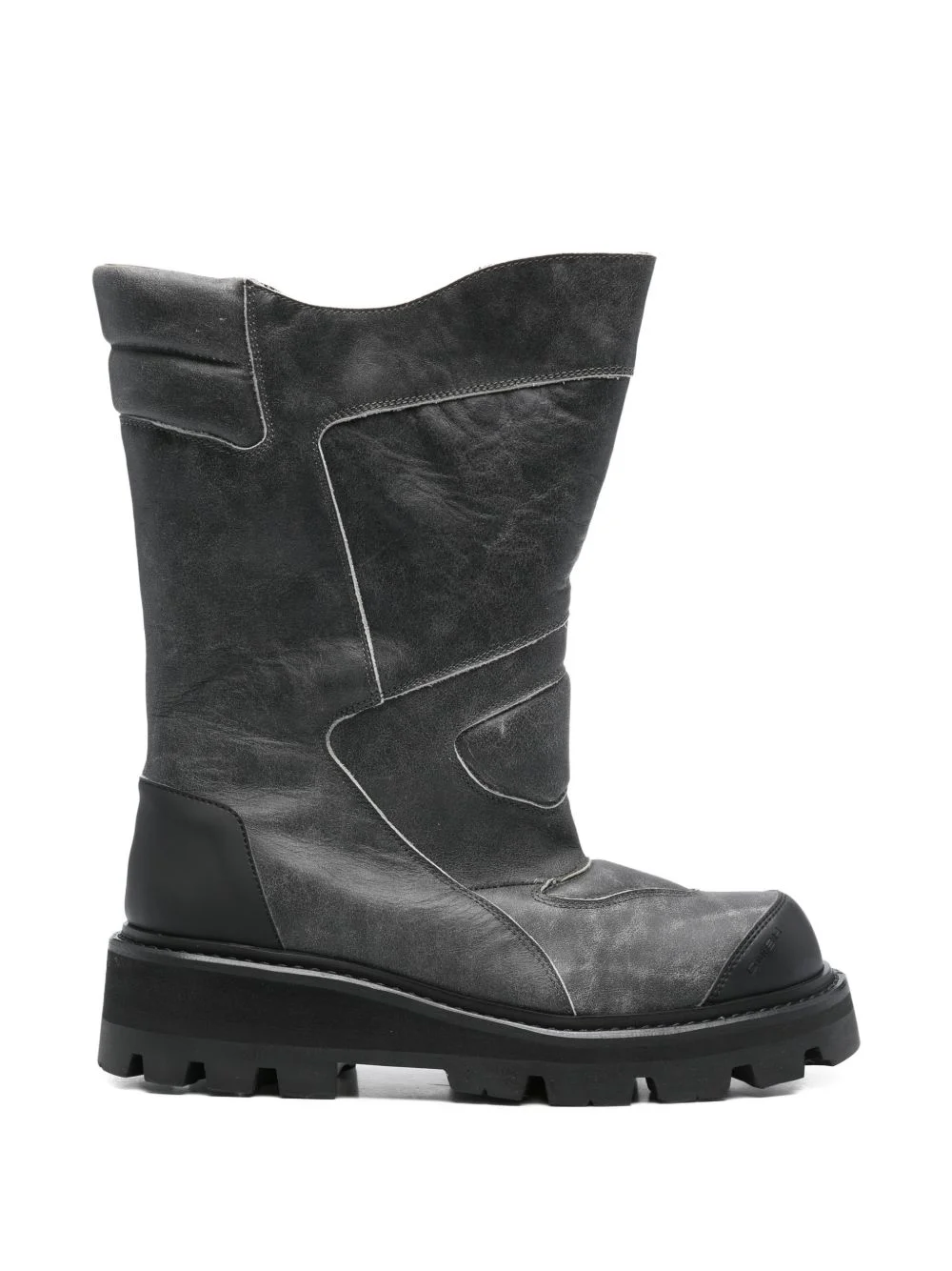 Aeon high shaft cracked leather boots - 1