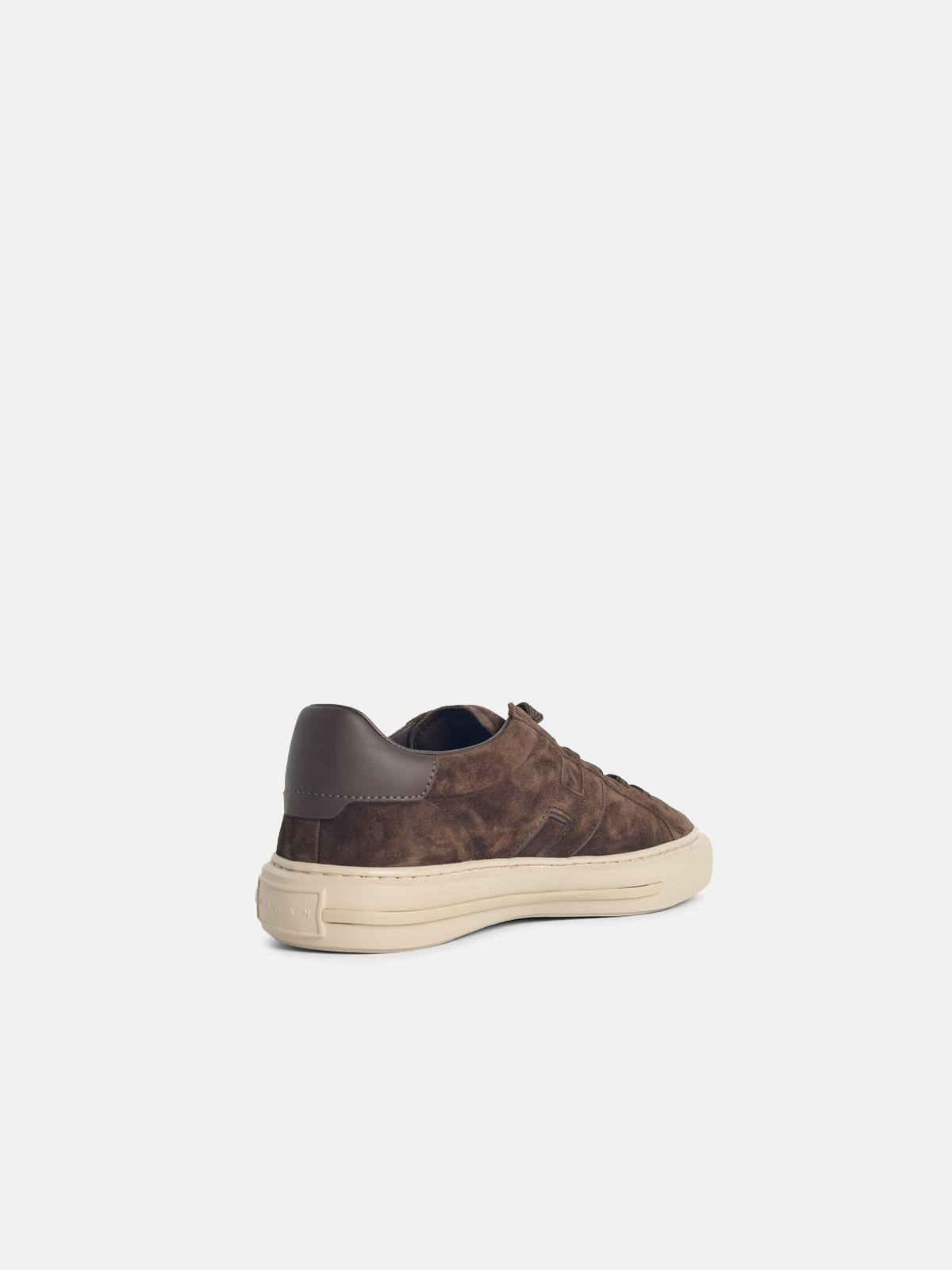 'H691' BROWN SUEDE SNEAKERS - 3