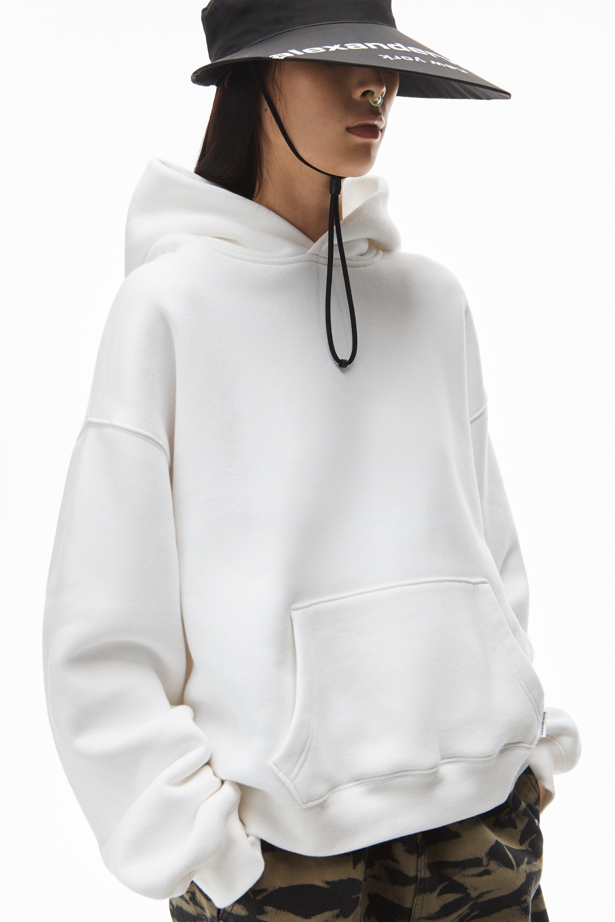 HOODIE IN DENSE FLEECE - 3