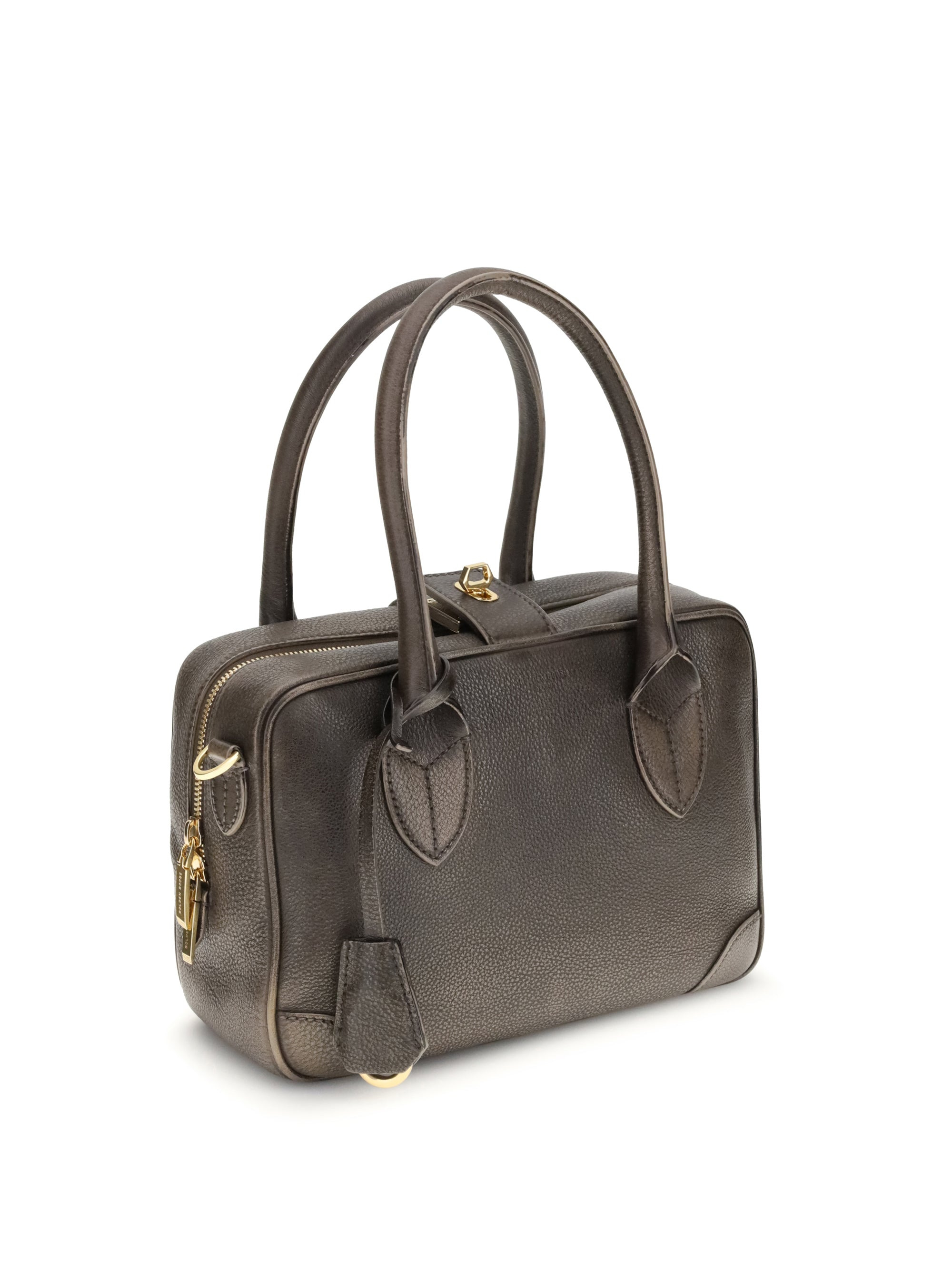Golden Goose Women Vita Bag Treated Leather Body Gold Metal - 2
