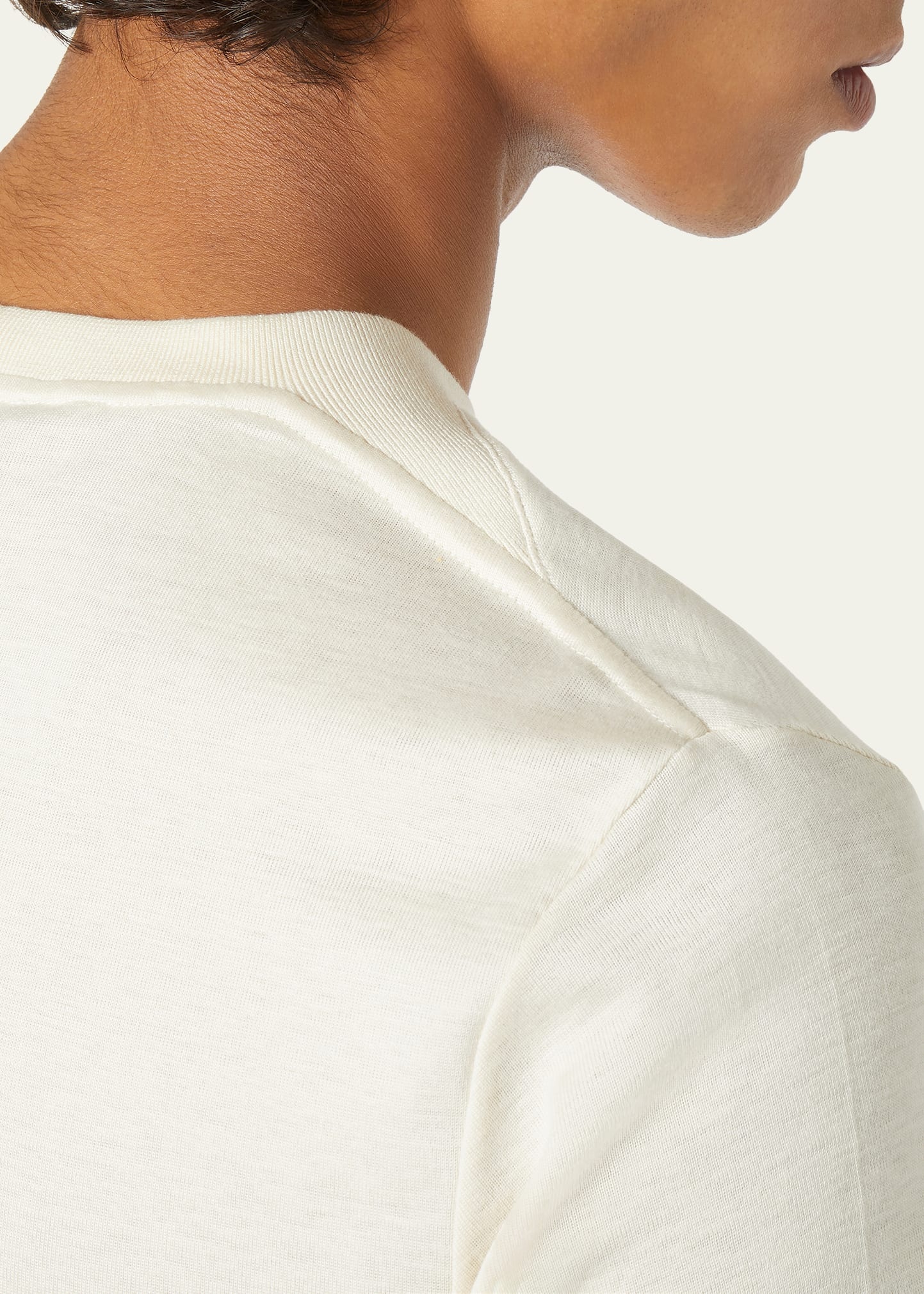 Men's Mazzorbo Silk and Cotton Crewneck T-Shirt - 5