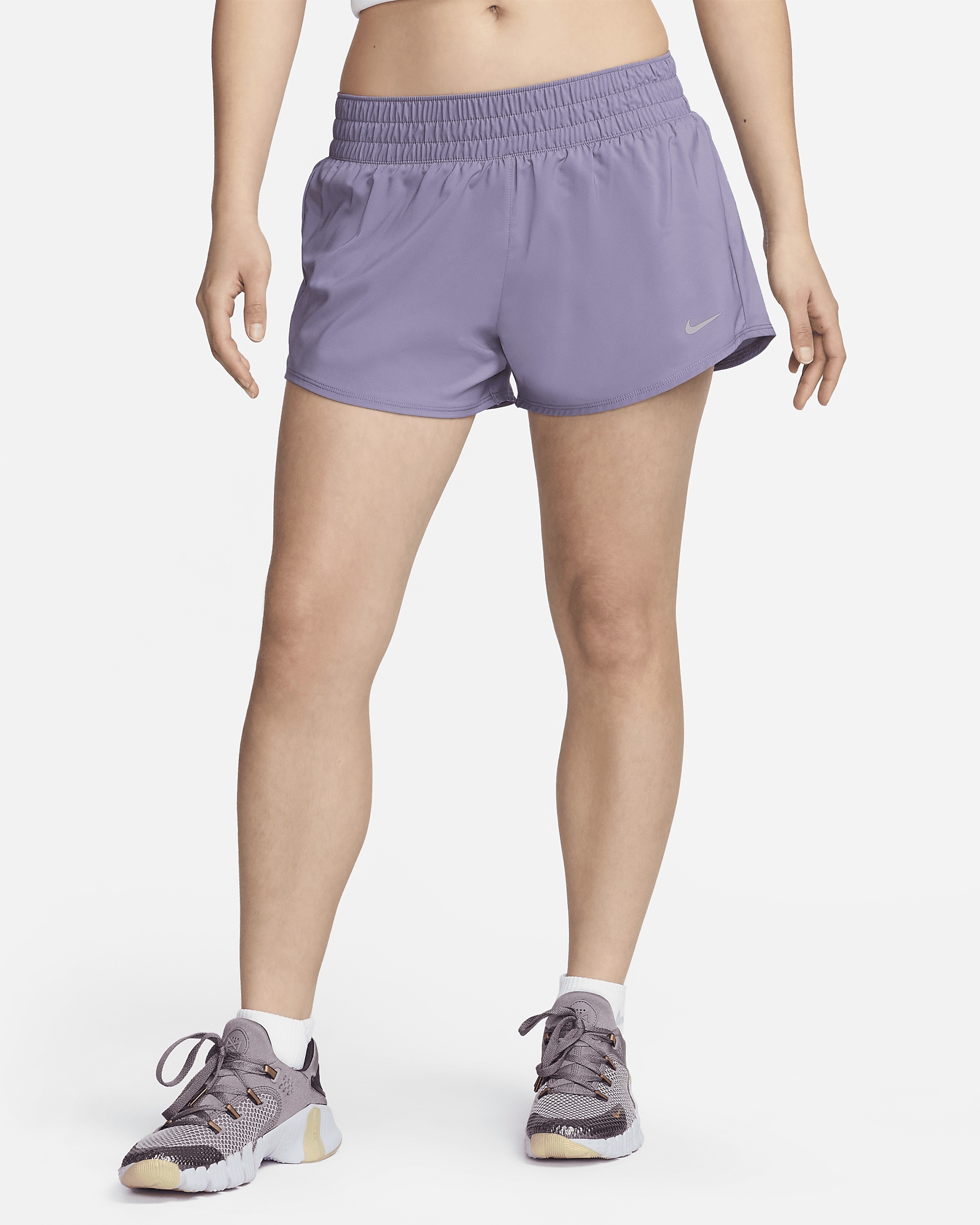 Nike One Women's Dri-FIT Mid-Rise 3" Brief-Lined Shorts - 1