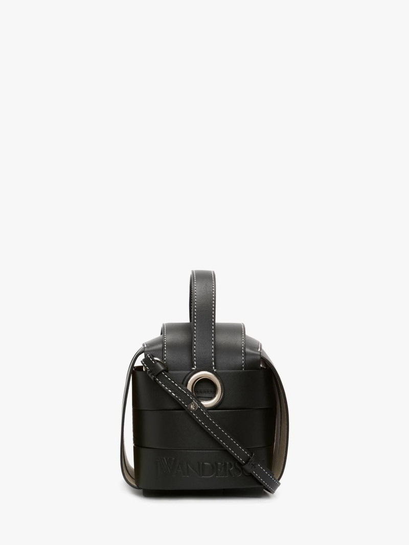 KNOT BAG - LEATHER TOP HANDLE BAG WITH CROSSBODY STRAP 1