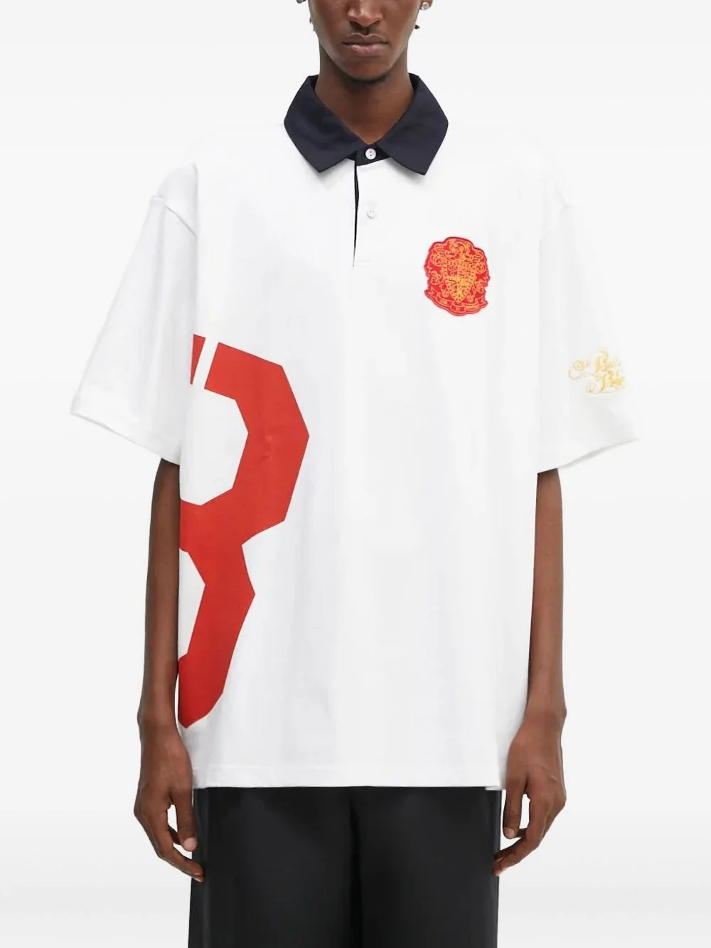 embroidered polo shirt - 1