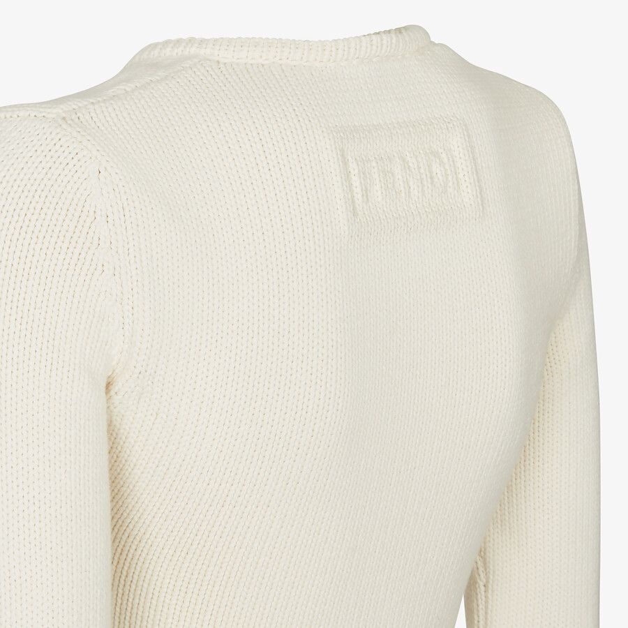 White cotton sweater - 3
