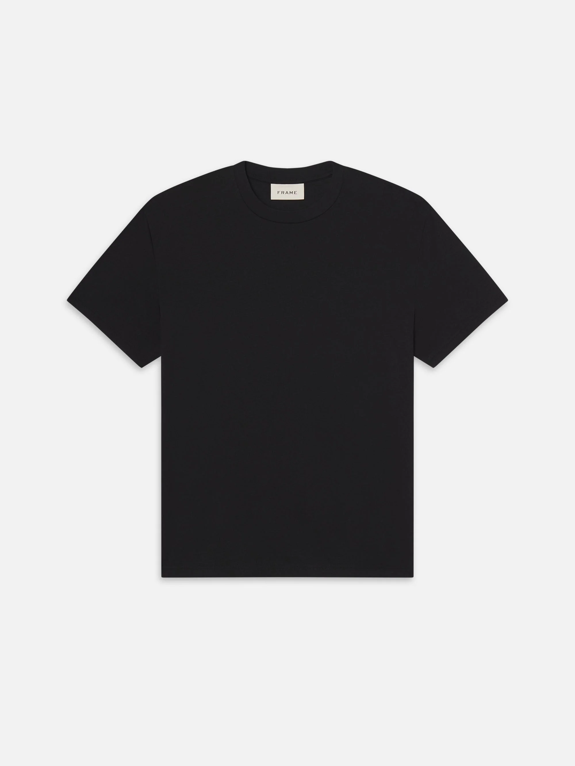 Light Cotton Tee in Black - 1