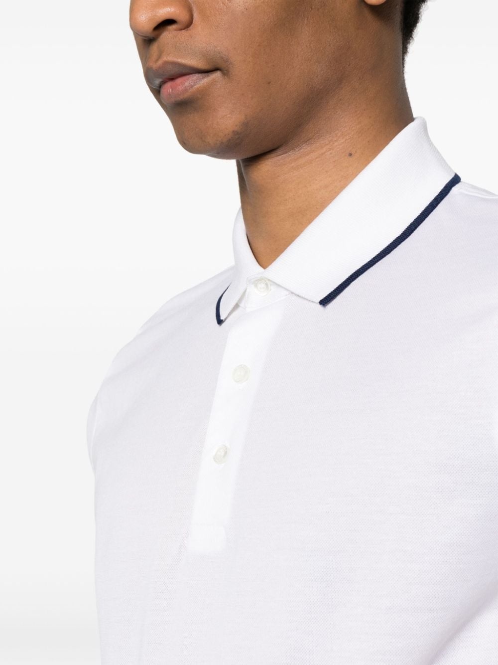 contrast-trim polo shirt - 5