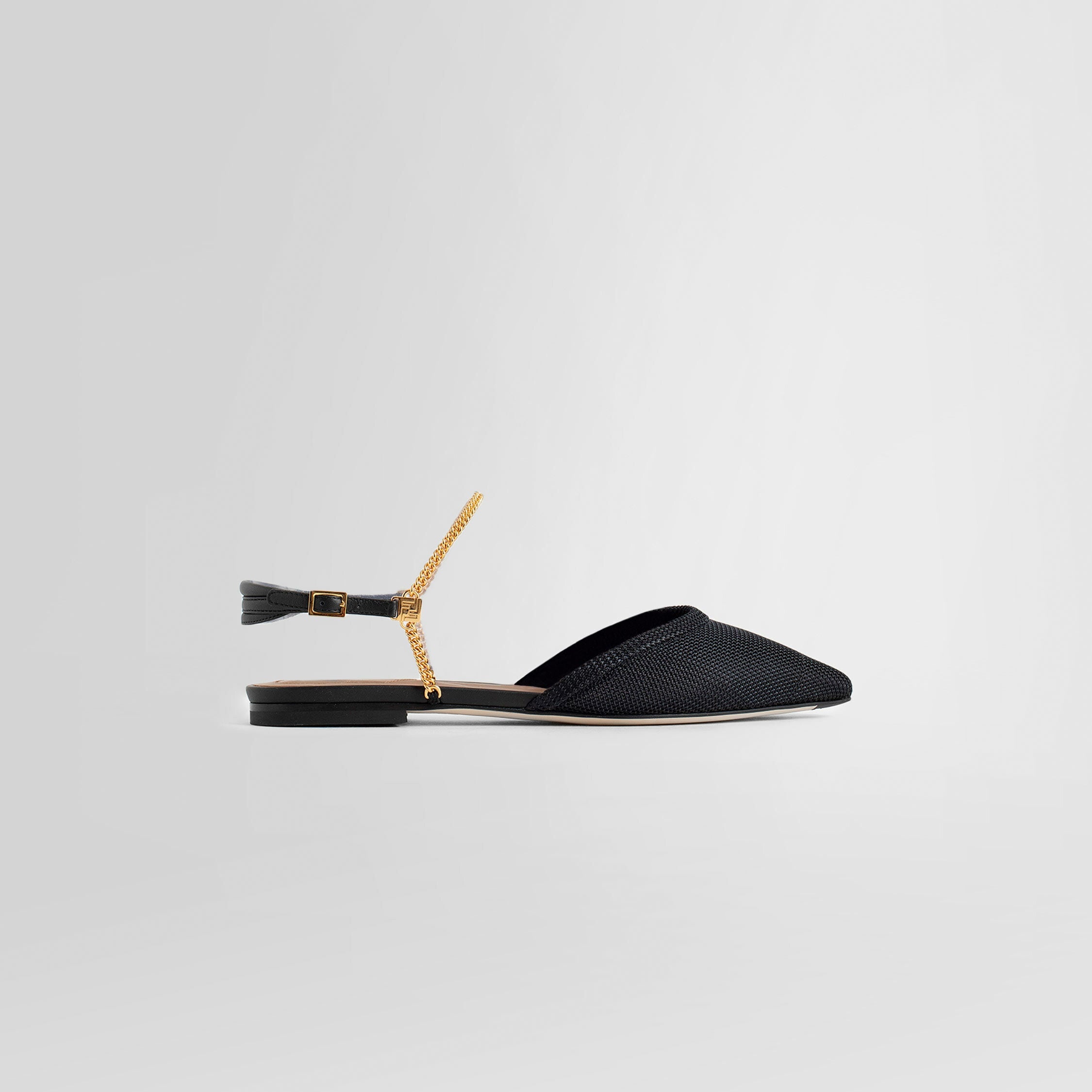 FENDI WOMAN BLACK FLATS - 7