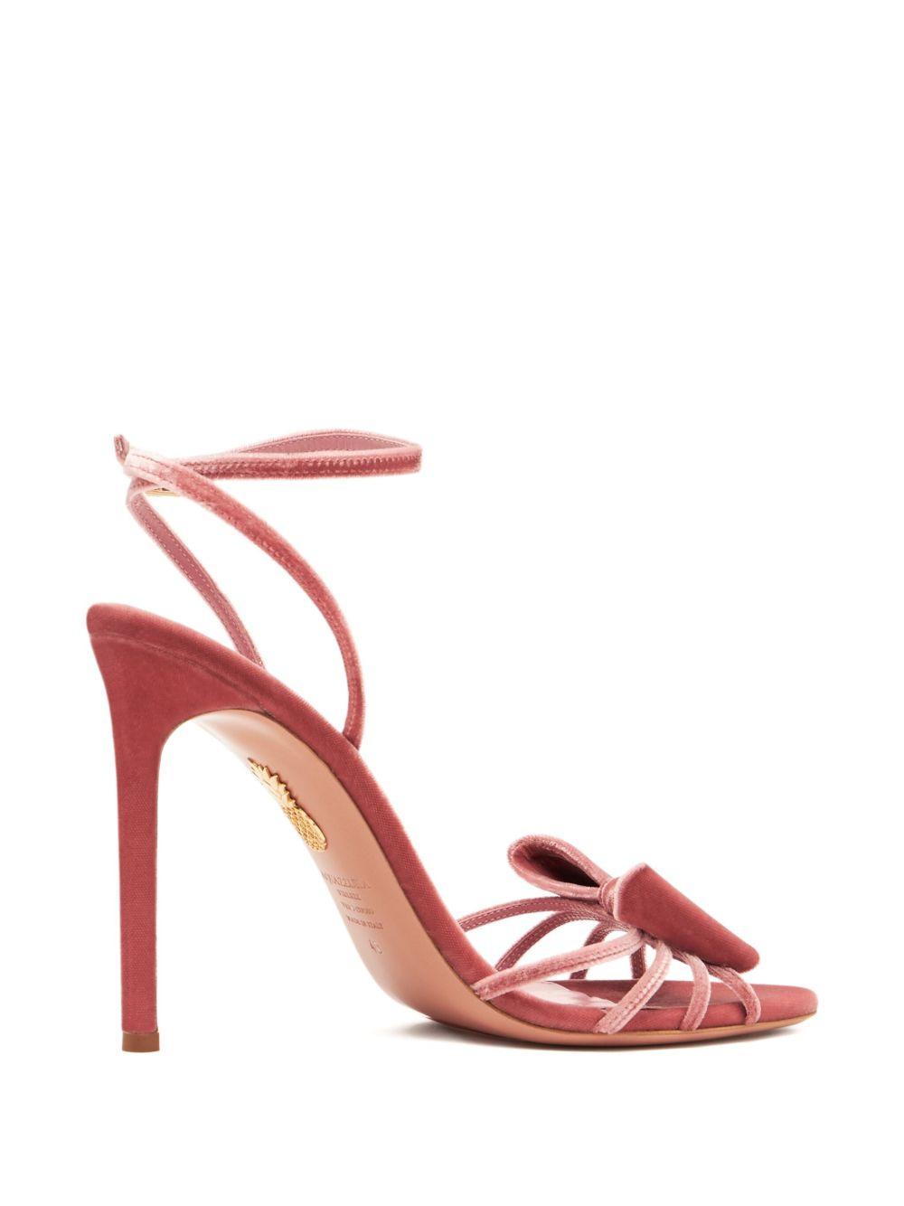 105mm bow-embellished stiletto sandals - 4