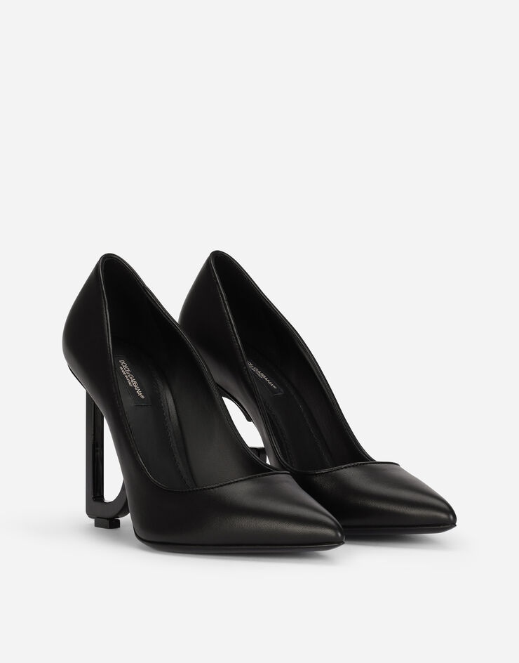 Nappa leather pumps with DG heel - 2