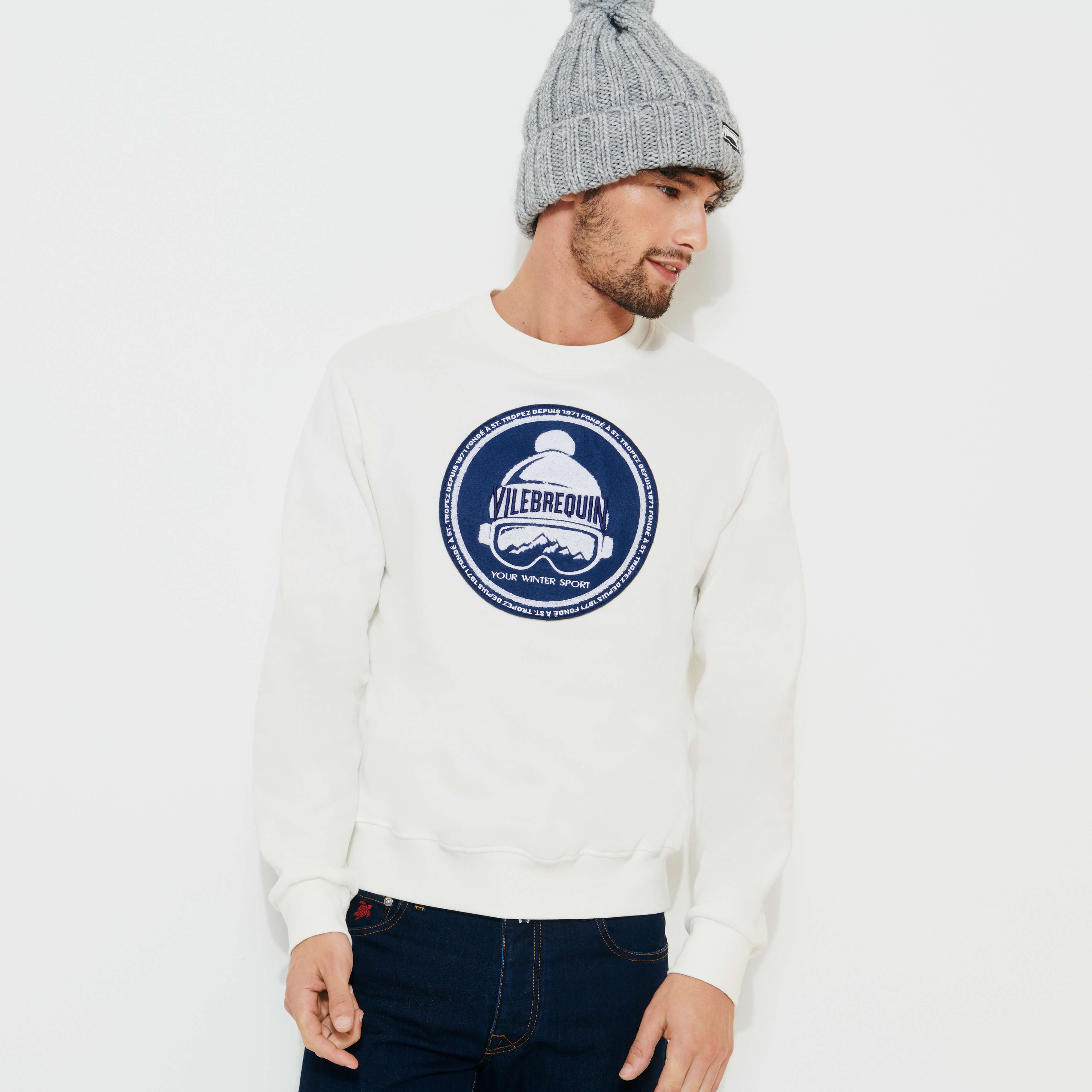 Men Cotton pullover Solid - 4