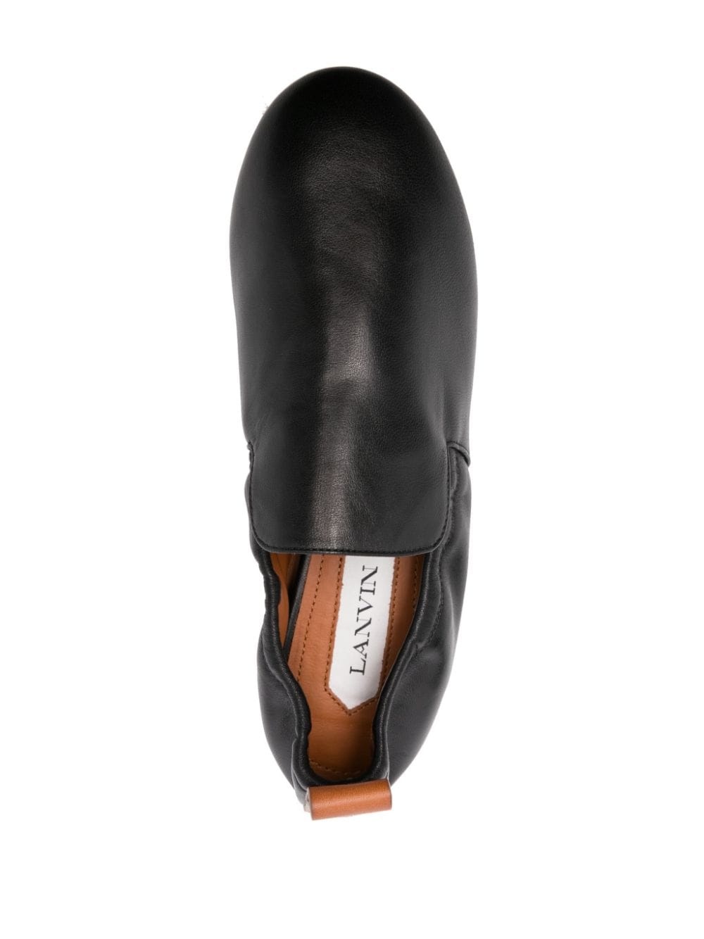 leather flat loafers - 4