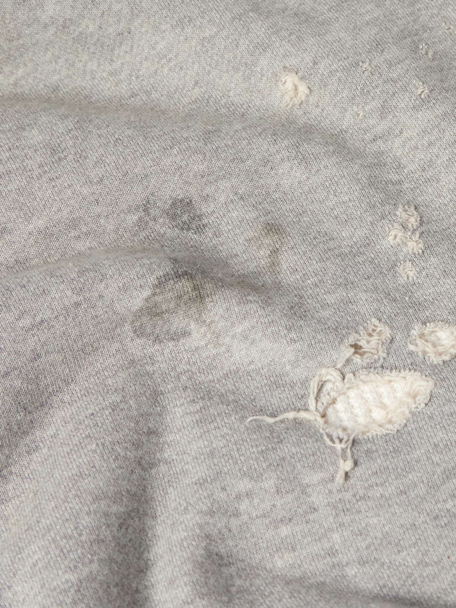 Distressed Cotton-Jersey Hoodie - 4