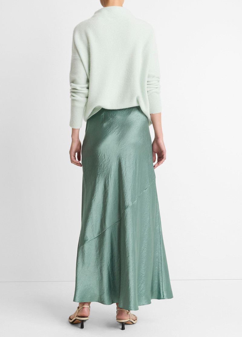 Vince Paneled Satin Bias Skirt outlook