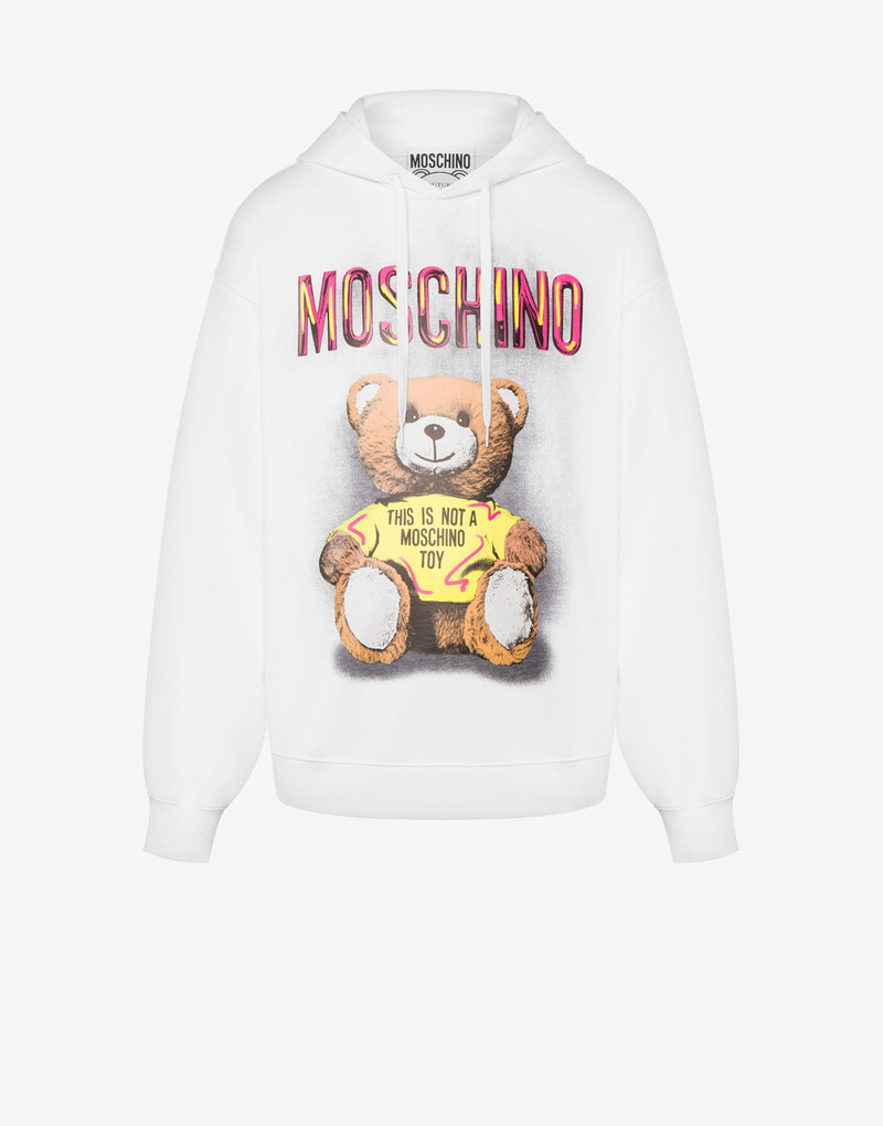 MOSCHINO TEDDY BEAR ORGANIC COTTON HOODIE 1