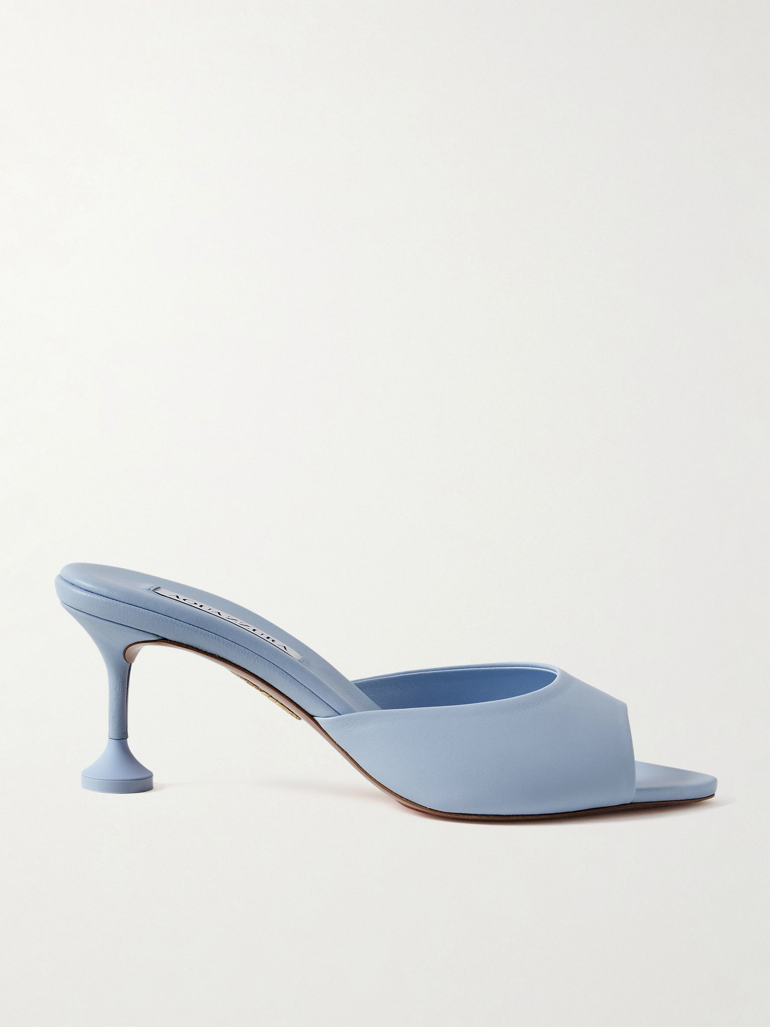Bisous 65 leather mules Light blue - 1