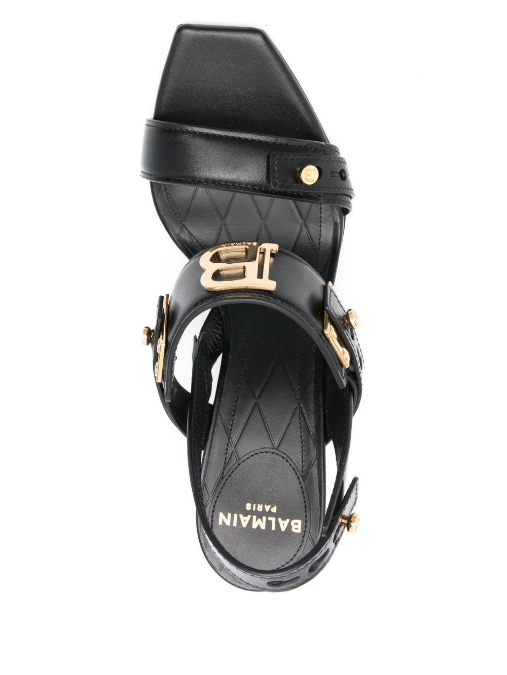 100mm B-logo sandals - 4