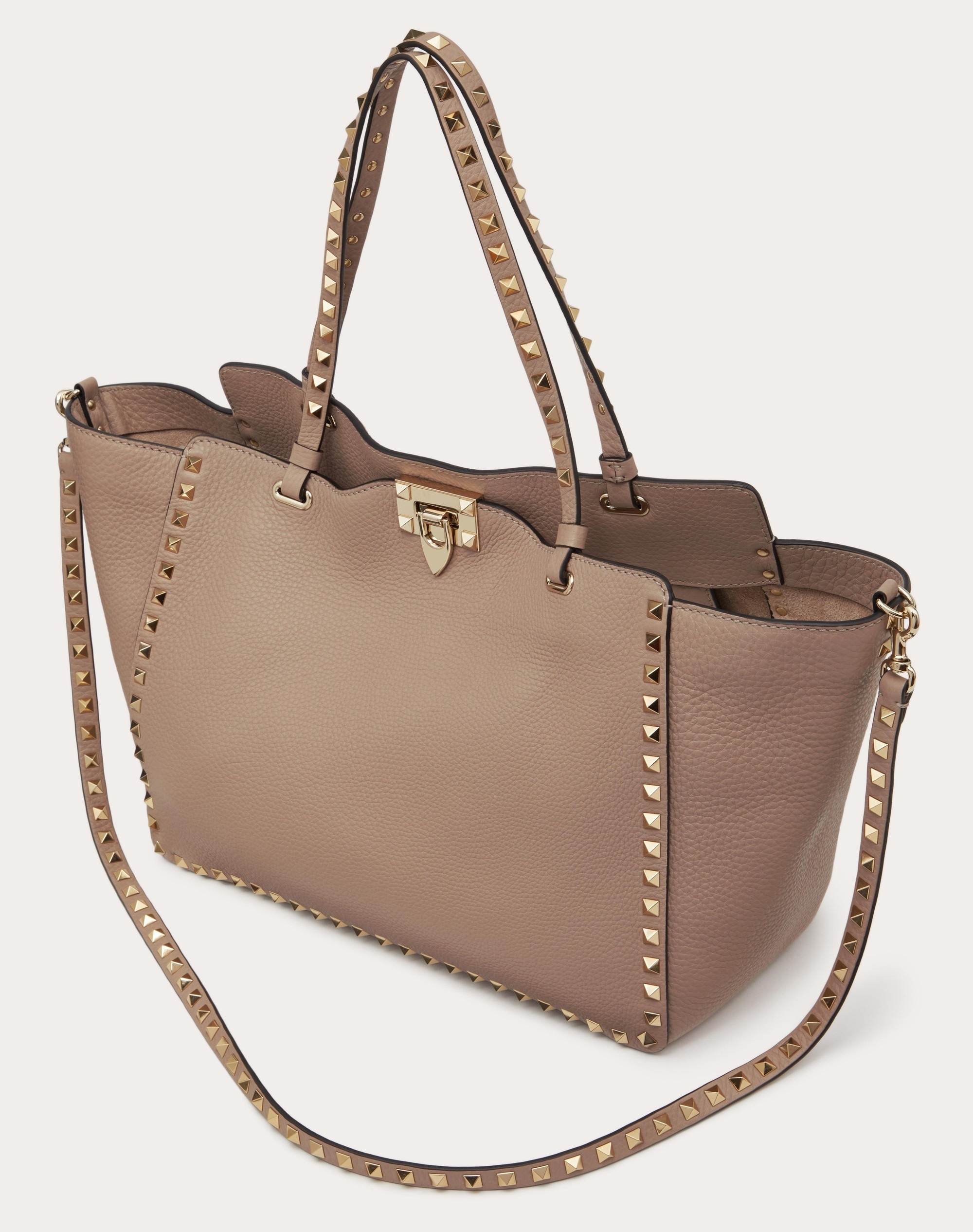 MEDIUM GRAINY CALFSKIN ROCKSTUD BAG - 6