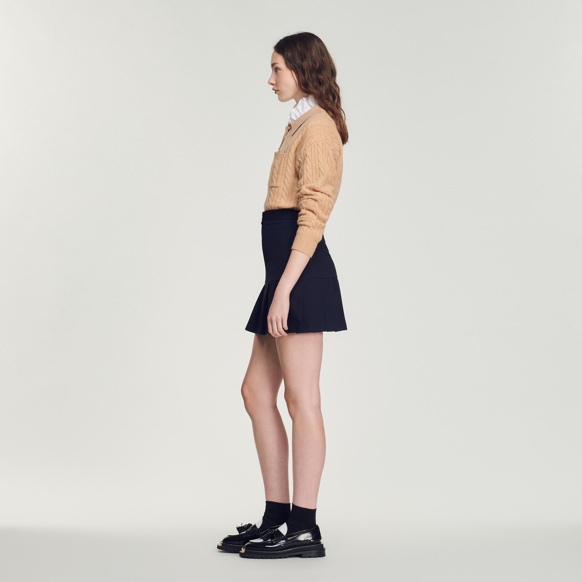 Short pleated skirt - 7
