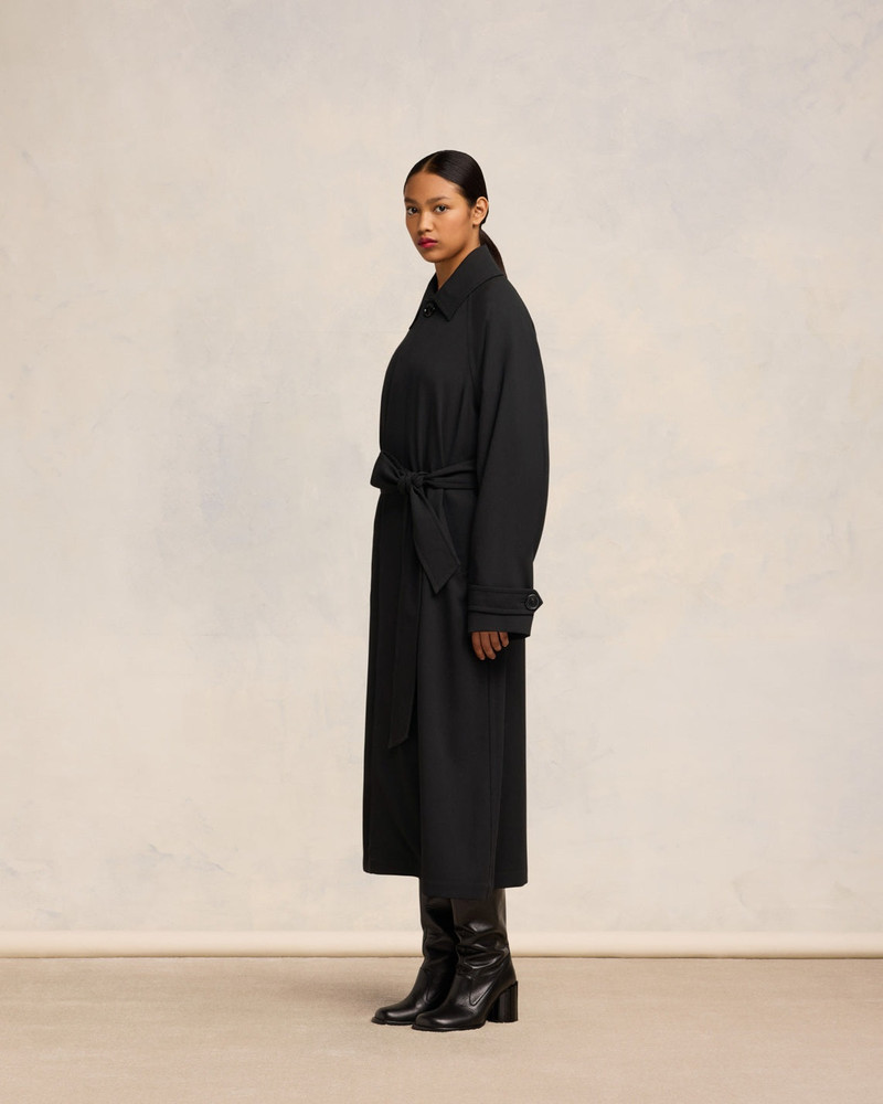 LONG BELTED COAT 6