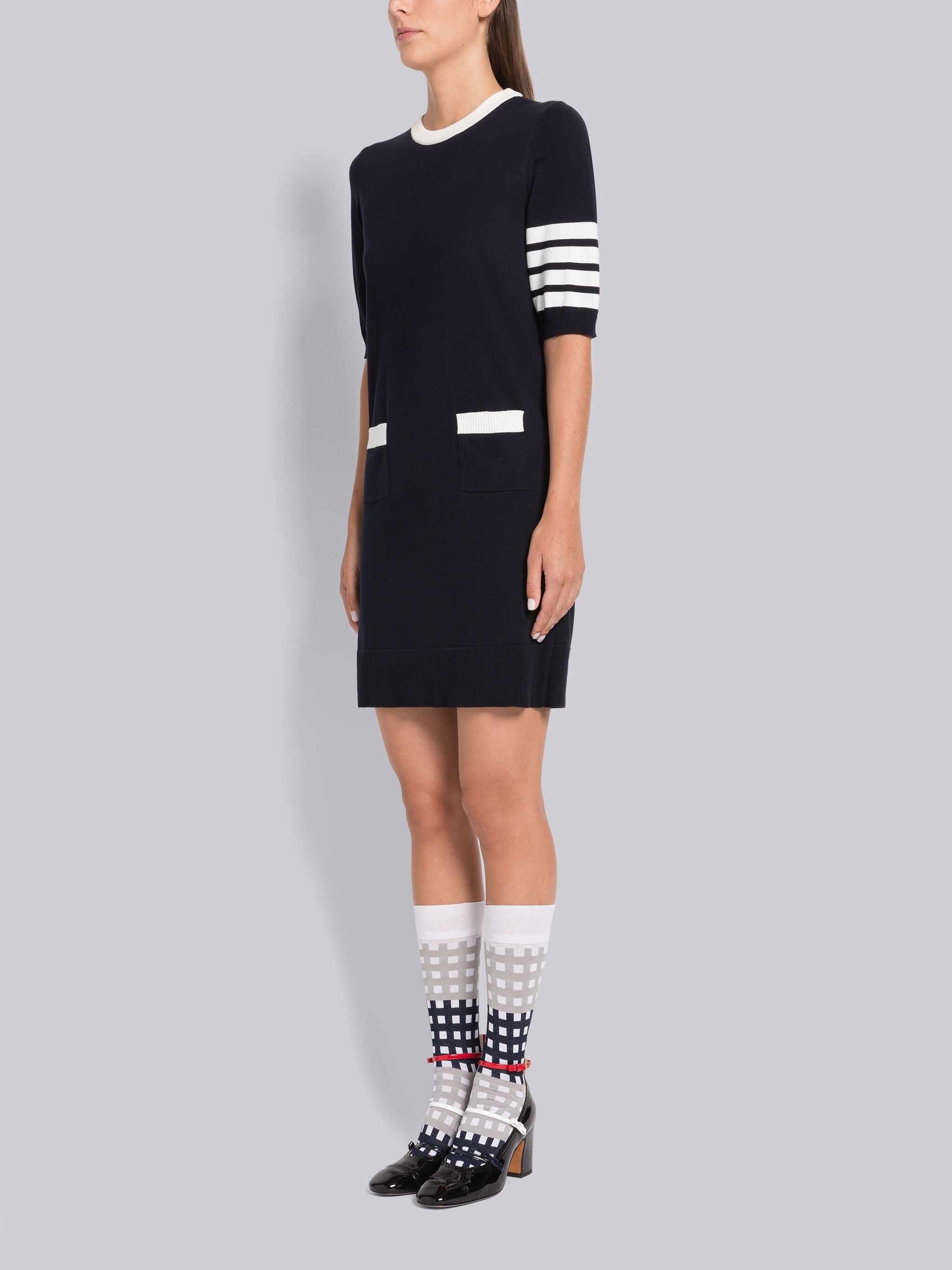 Cotton Hector Pointelle 4-Bar Mini Dress - 2