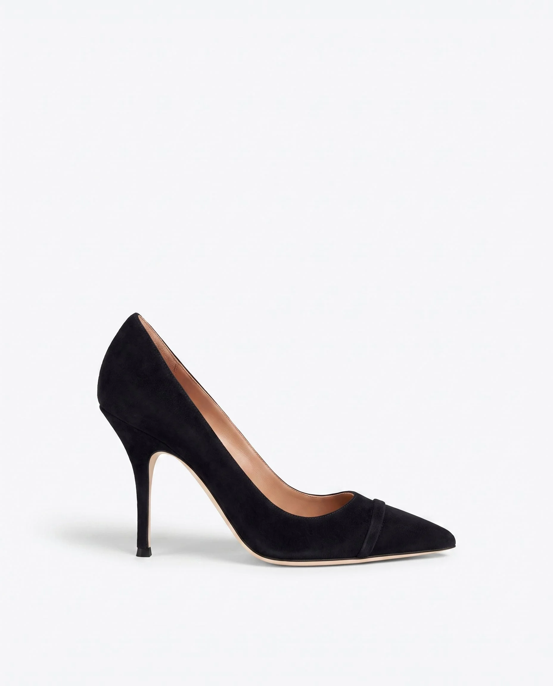 Nova 90 Black Suede Pumps - 1